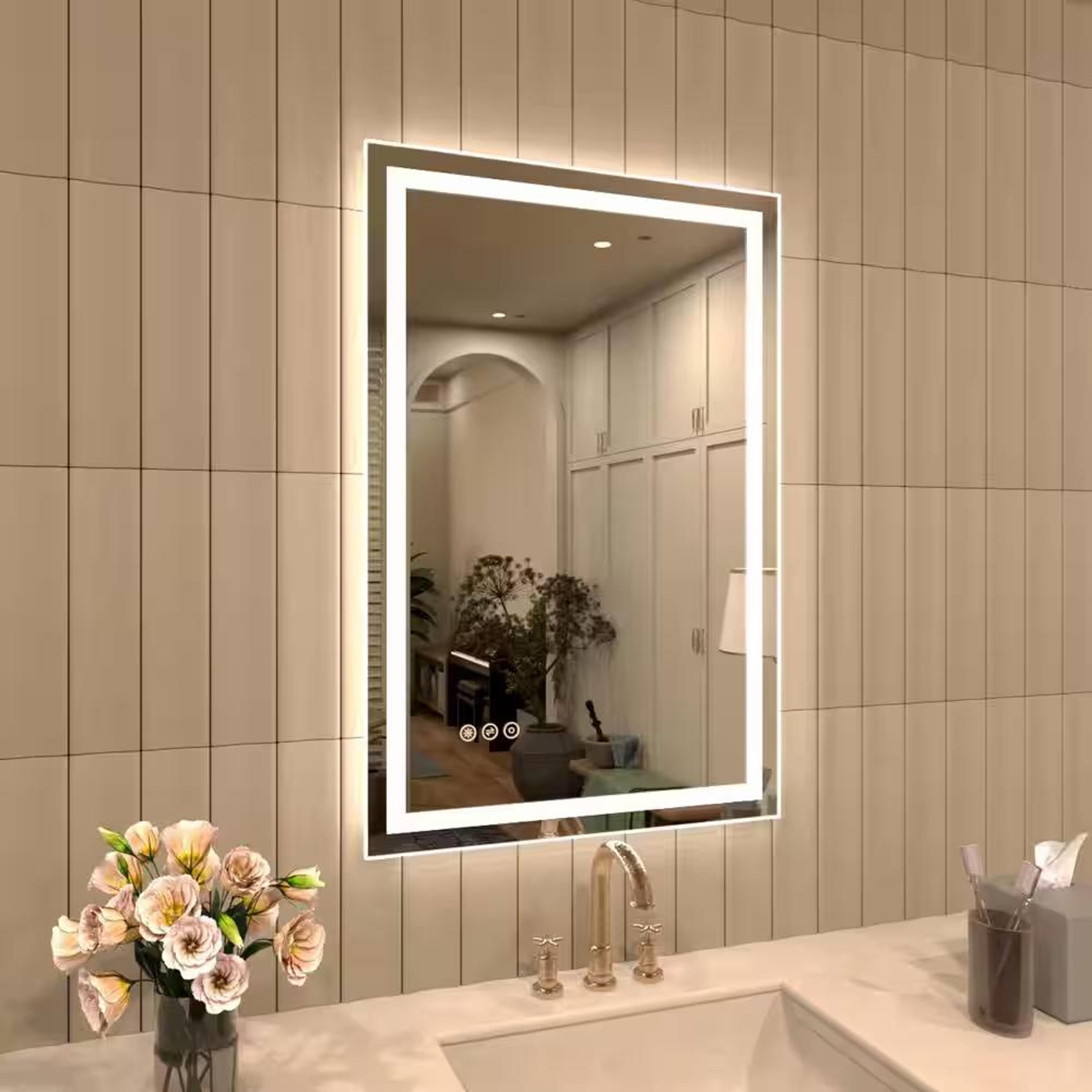 Bayfeve BFKF-2030D4-MIR Framed-Bath-Mirrors - View #2