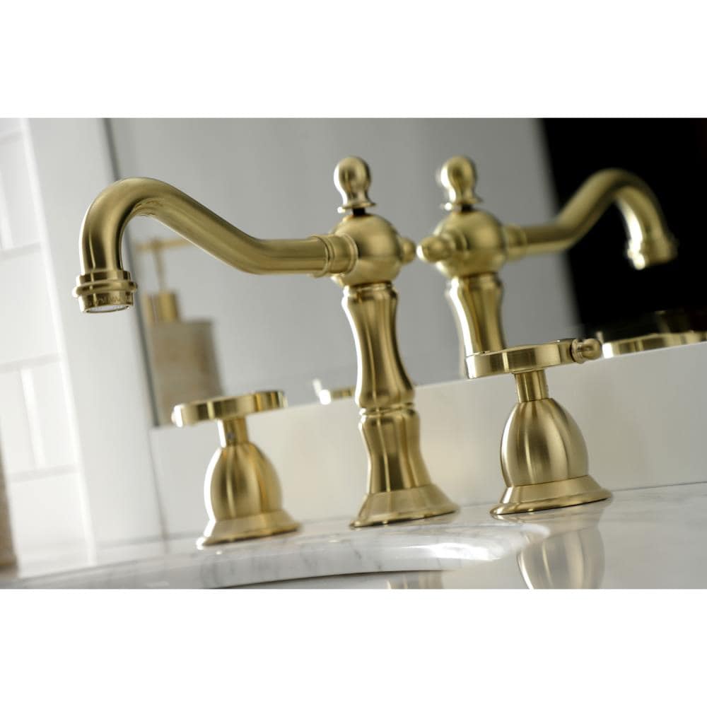 Kingston Brass Belknap Brushed Brass Widespread 2-handle Bathroom