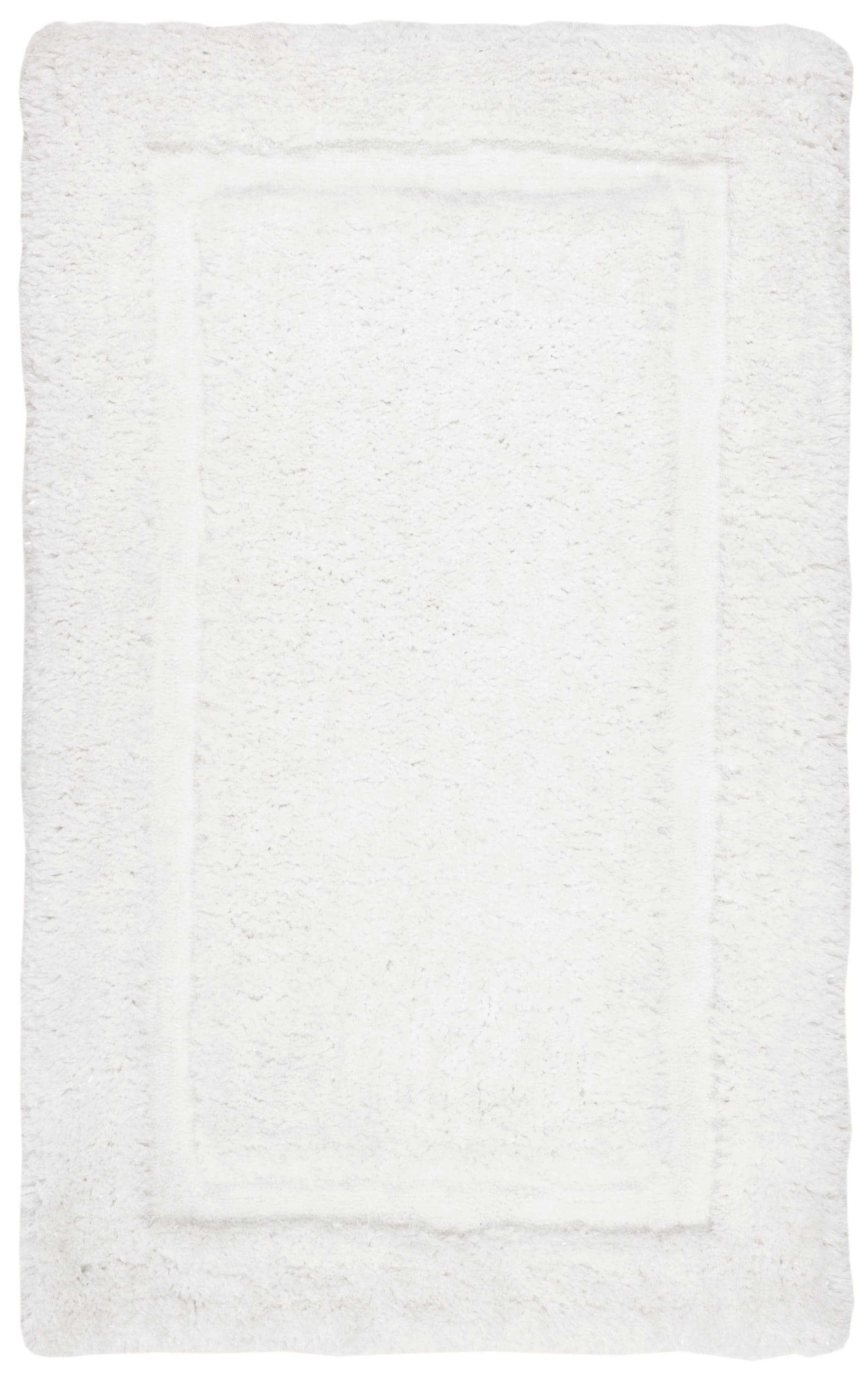 Safavieh GLS101A-5 Glamour Shag Vonetta 5 x 8 (ft) Tufted Polyester Ivory Rectangular Indoor Solid Farmhouse/Cottage Area rug