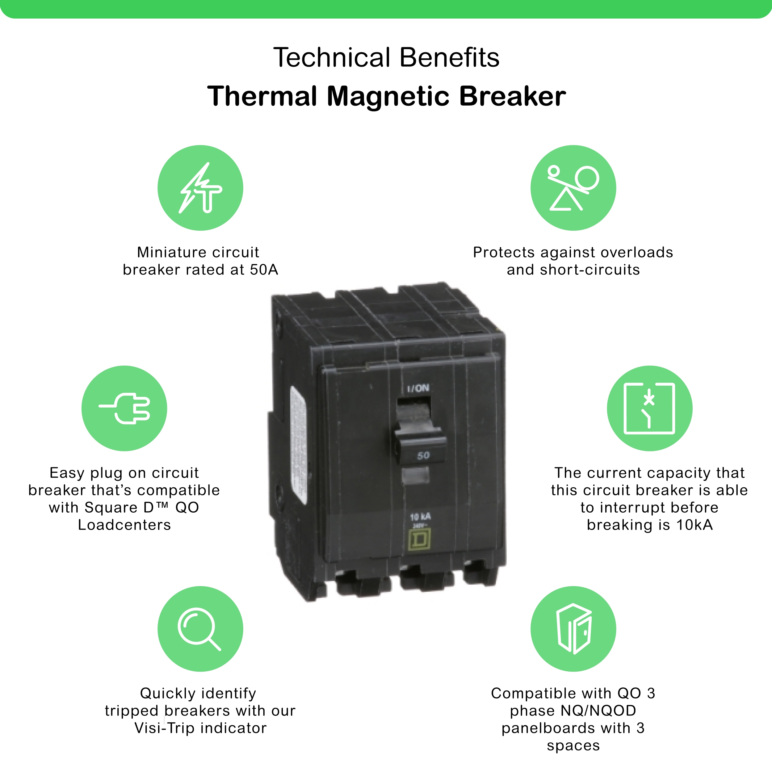 Square D QO350 Circuit-Breakers - View #2