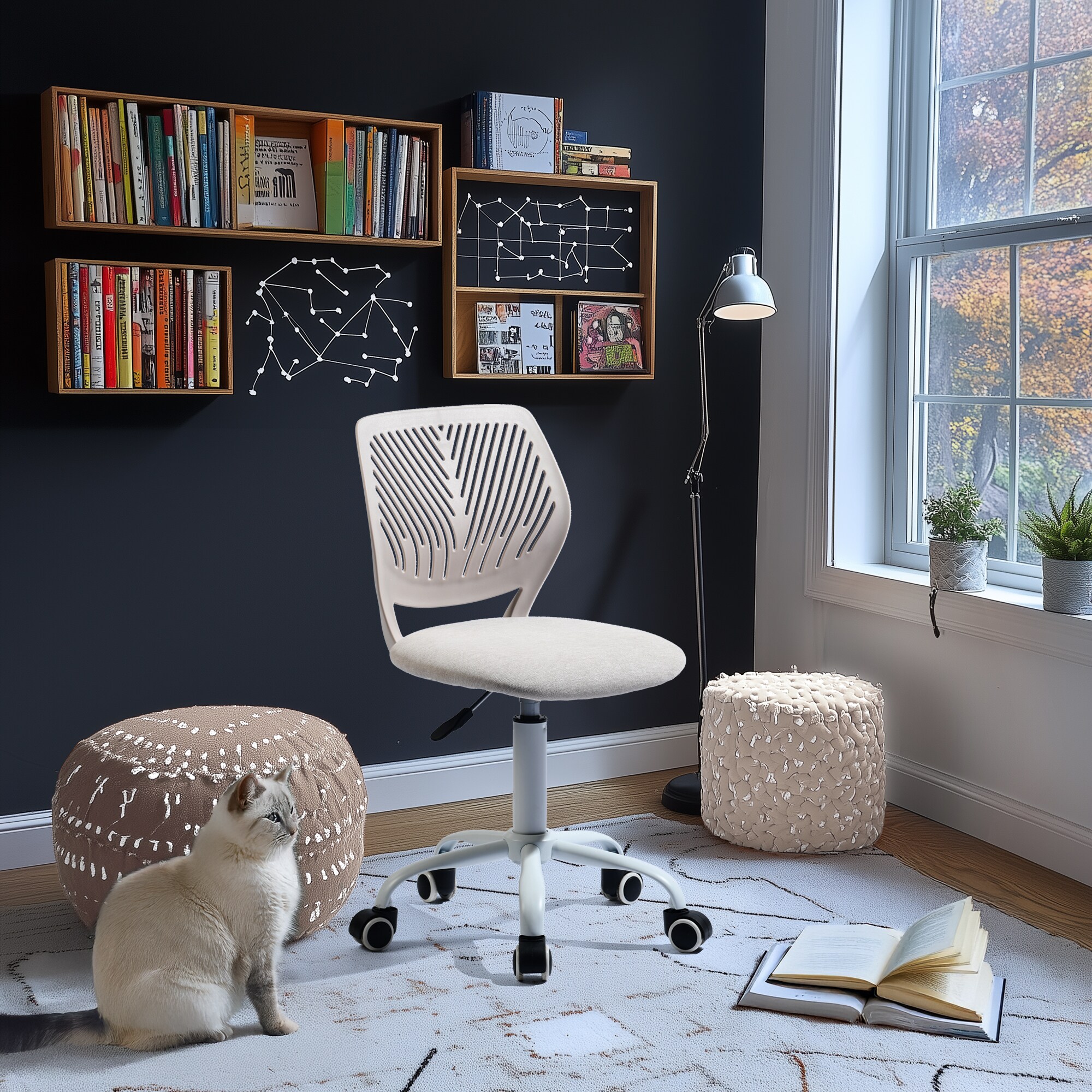 Homy Casa CARNATION CREAM VNEW Office-Chairs - View #2