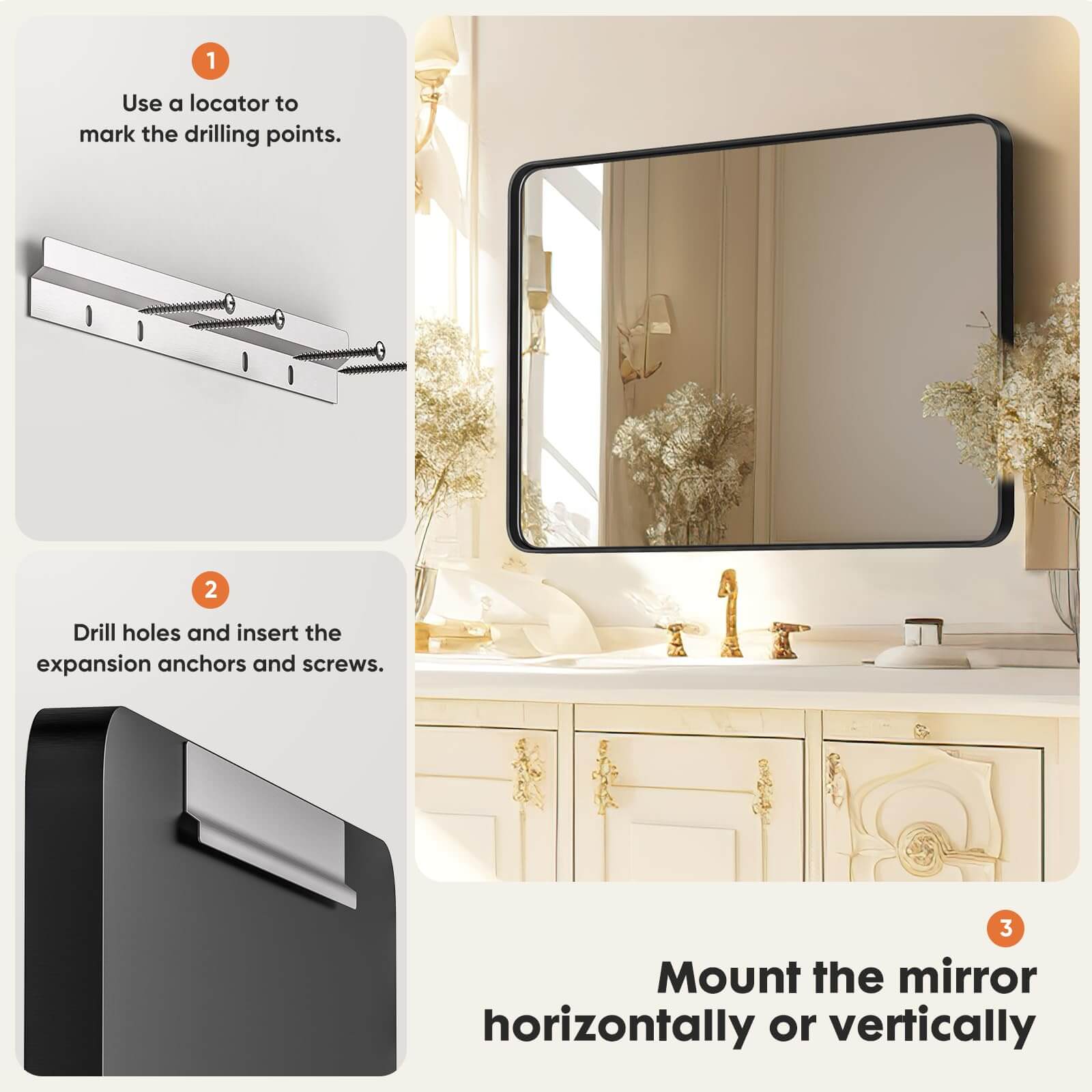 ZAKLOOP XU079106795 Framed-Bath-Mirrors - View #2