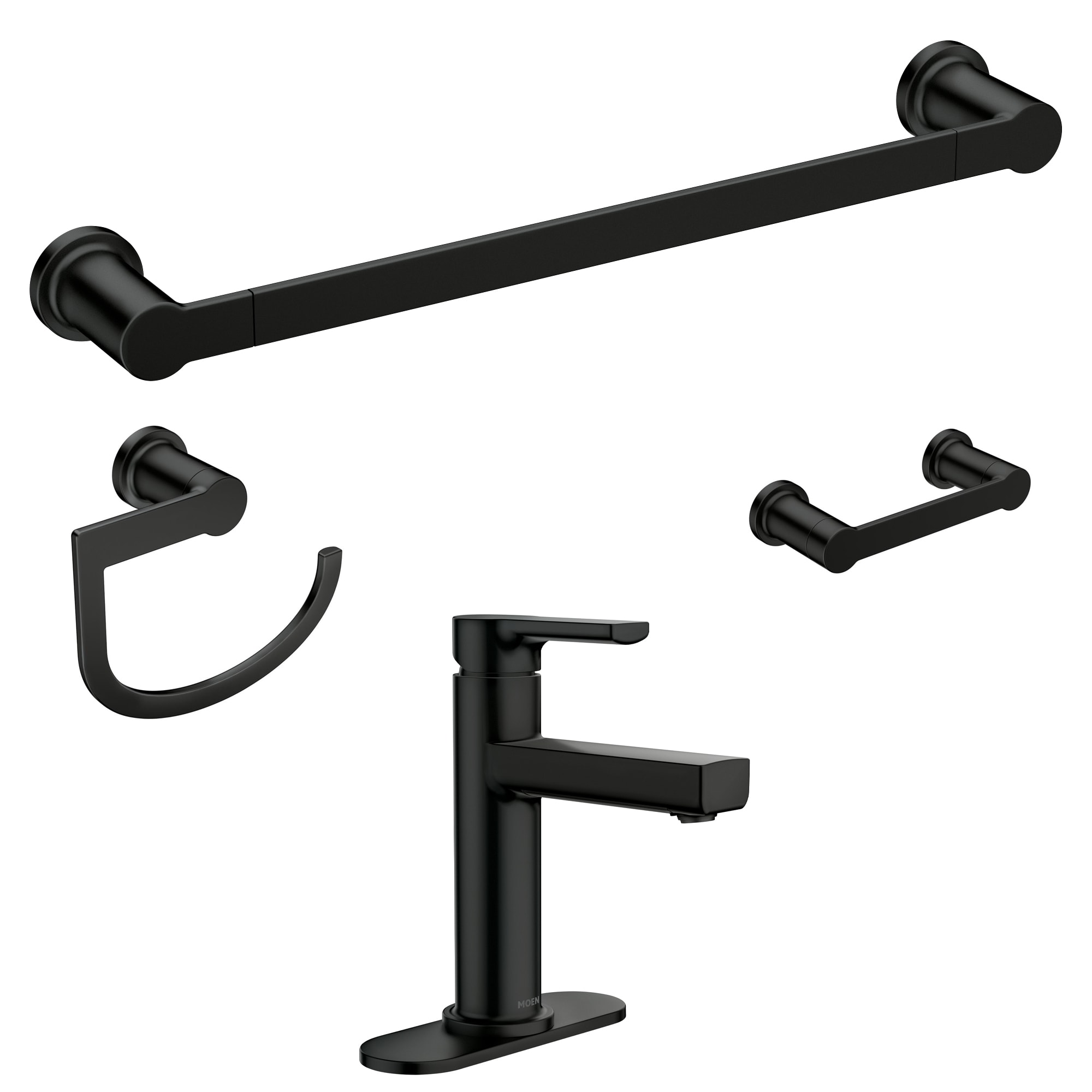 Moen black bathroom faucet