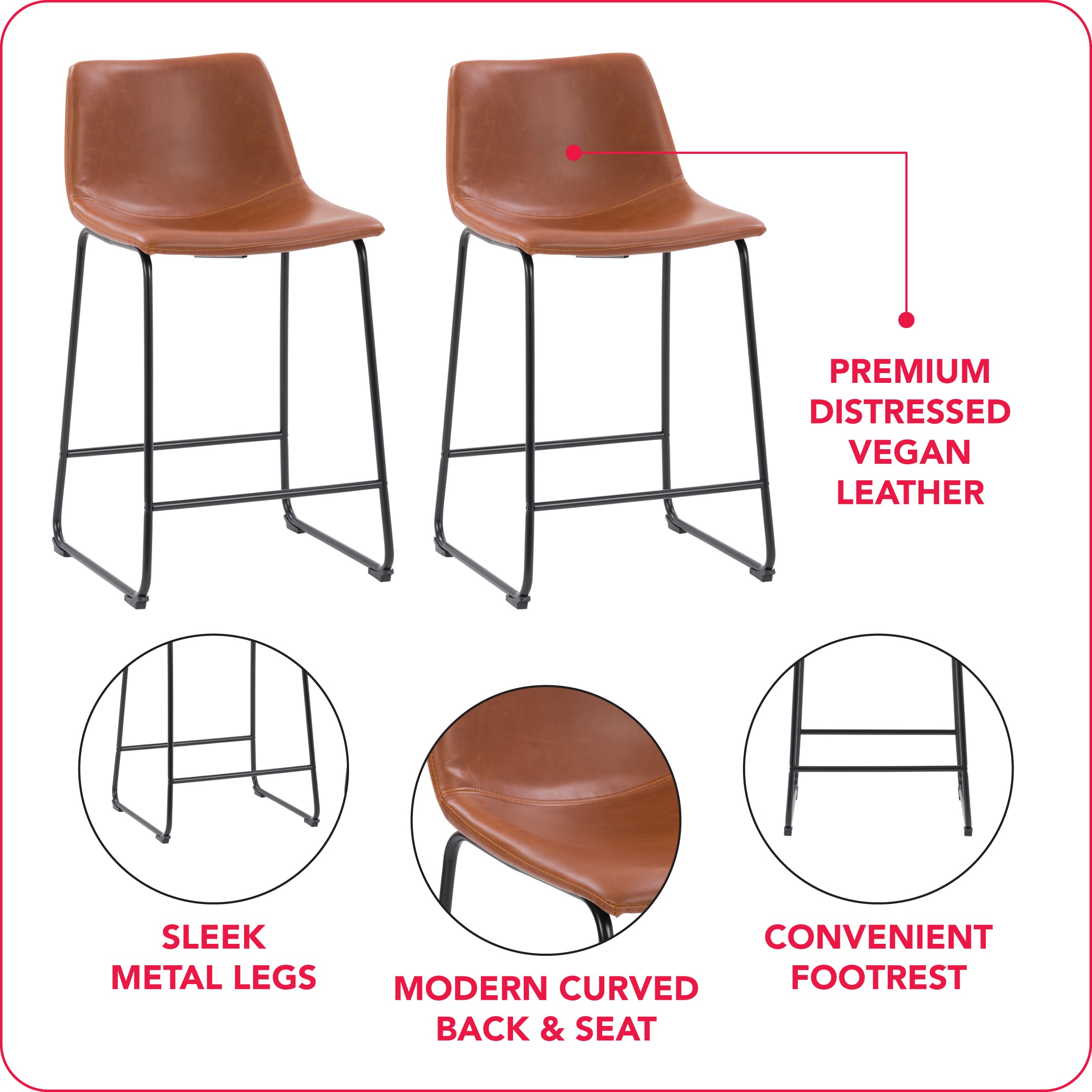 CorLiving DPU-811-B stools - View #5