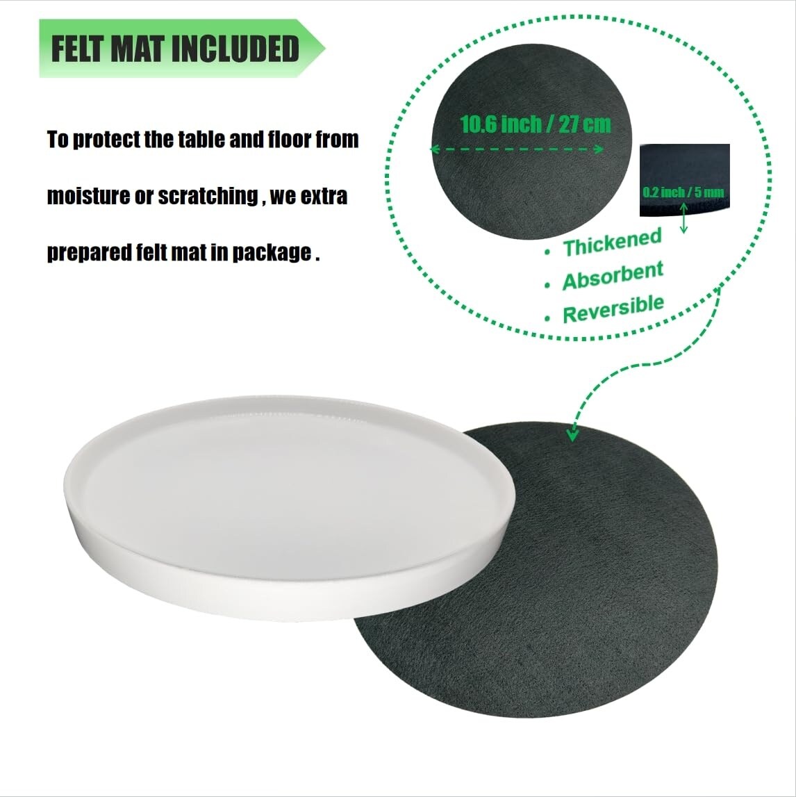 Adrinfly LAD0525D050 Plant-Saucers - View #3