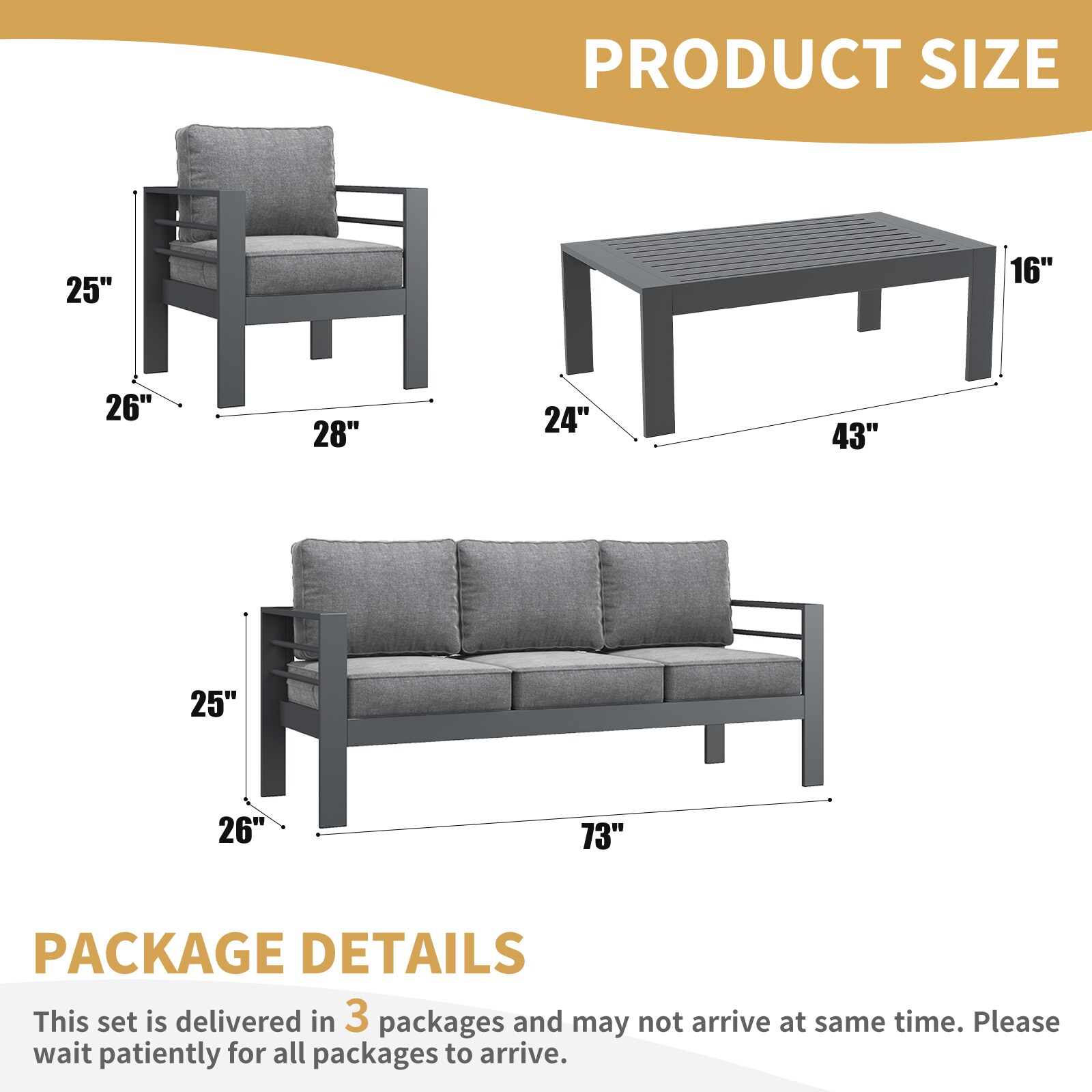 LayinSun WL5001-GA-3001 Patio-Conversation-Sets - View #7