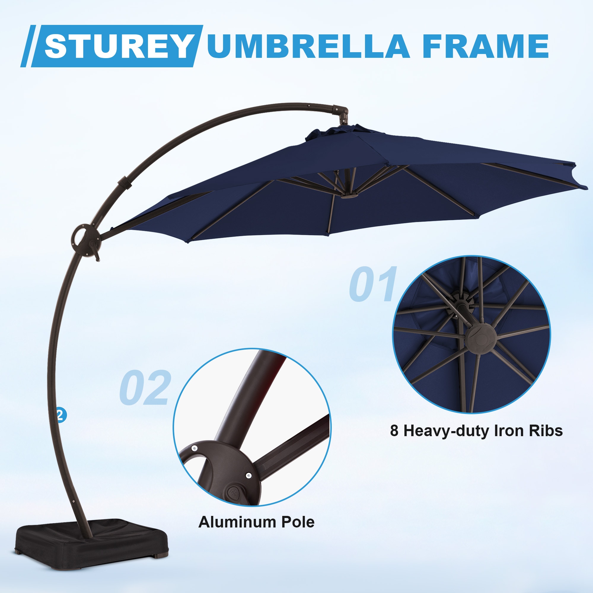 JEAREY JE-LKZLM-13FT-NA Umbrellas-2 - View #8