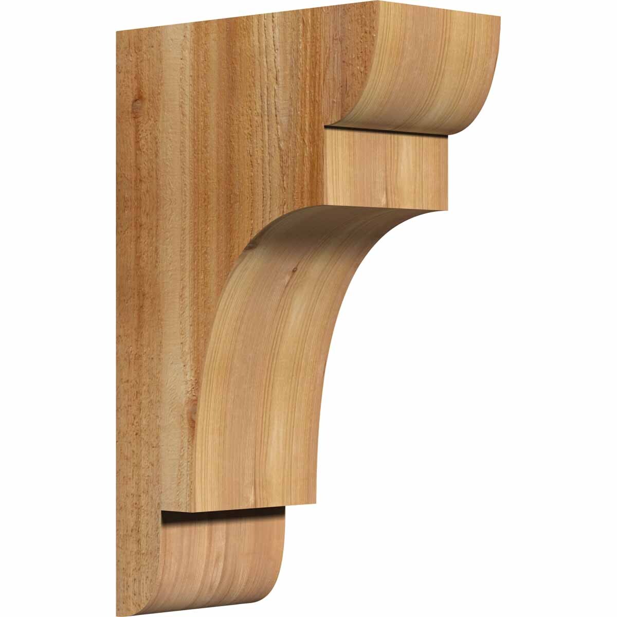 Ekena Millwork COR06X12X20NEB00RWR 6-in x 12-in x 20-in New brighton Unfinished Western red cedar Wood Paintable/Stainable Corbel