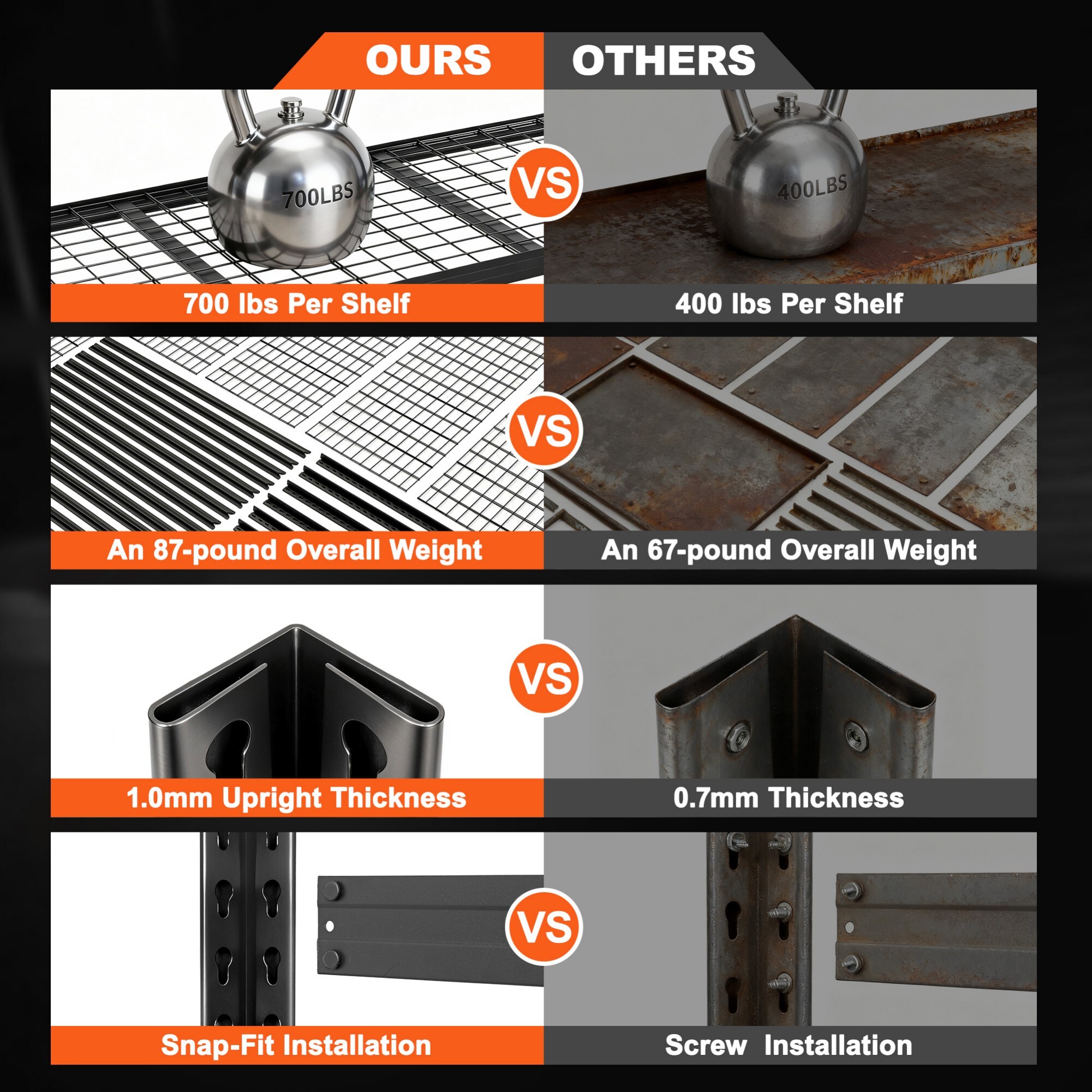 Siavonce XH178761 Free-Standing-Shelving - View #4