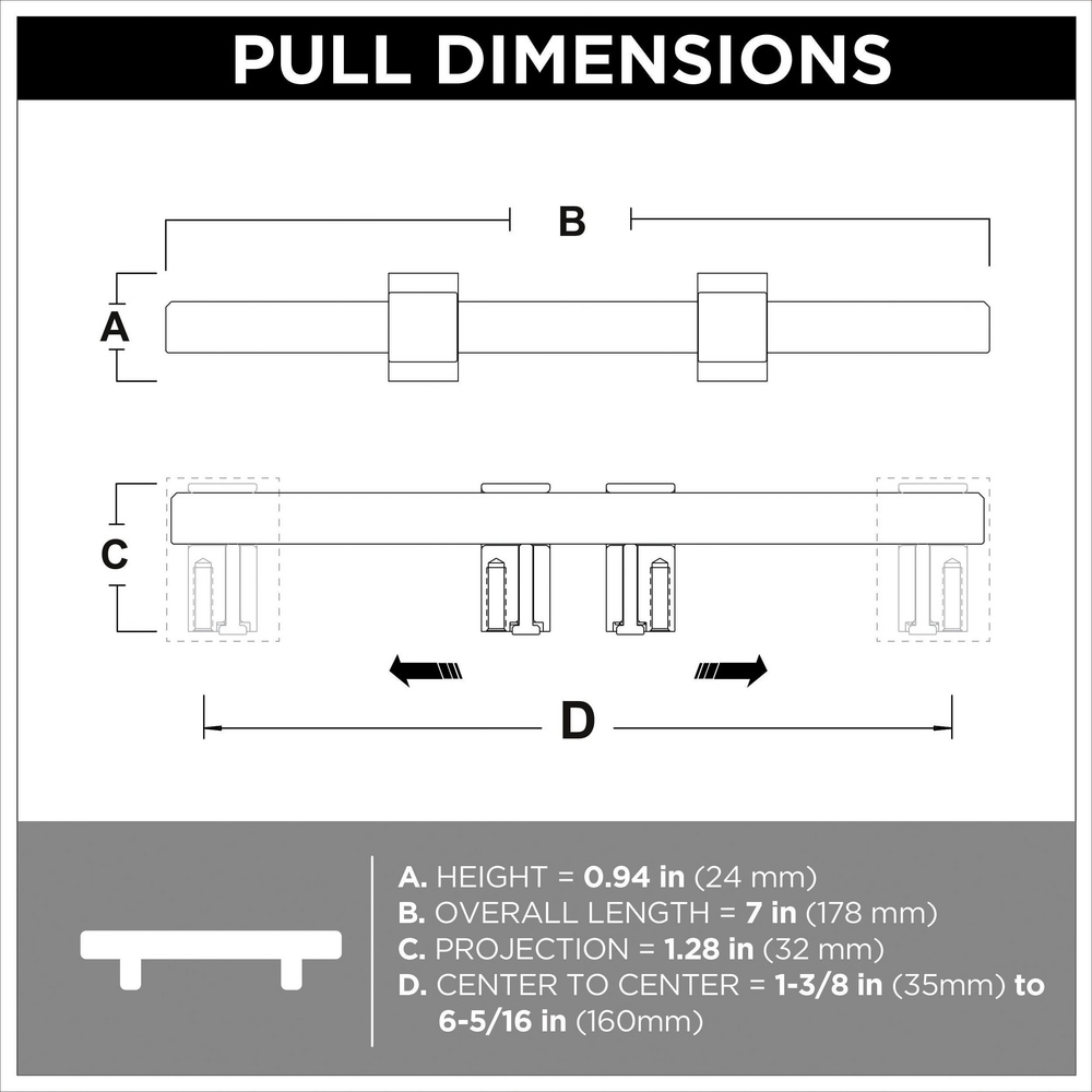 Brainerd P44374W-FB-C Cabinet-Pulls - View #6