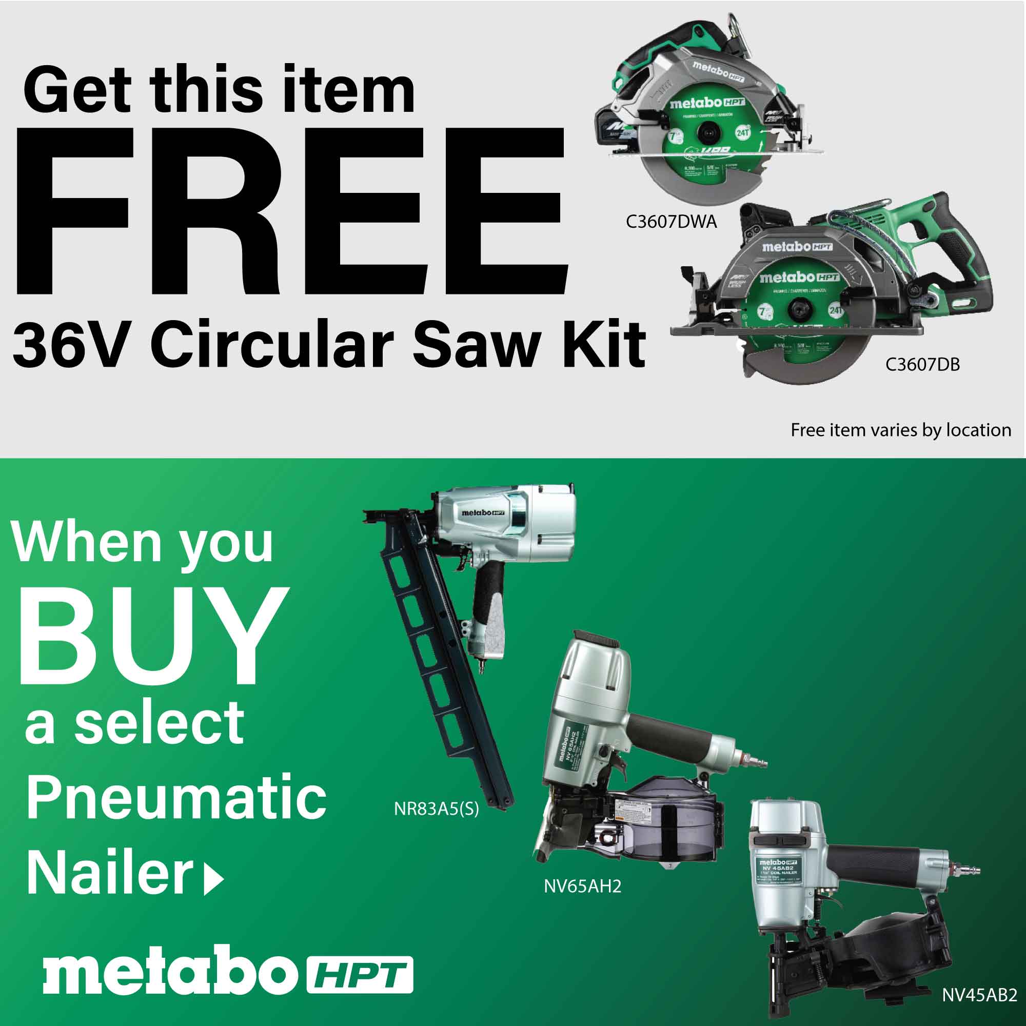 Metabo HPT C3607DBM c100065 - View #2