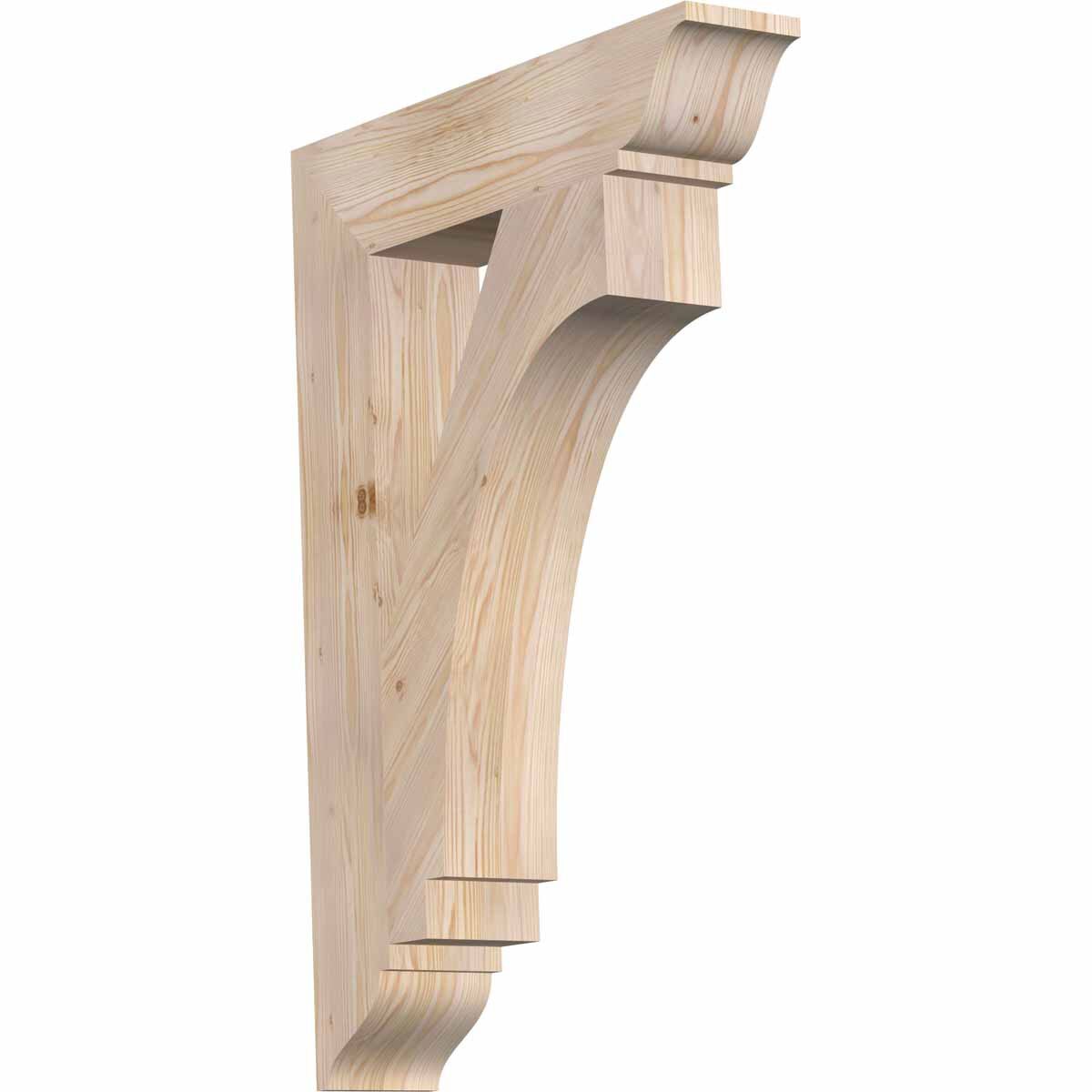 Ekena Millwork BKT06X28X40IMP01SDF Imperial traditional smooth 5-1/2-in x 28-in x 40-in Douglas fir Brown Wood Standard bracket