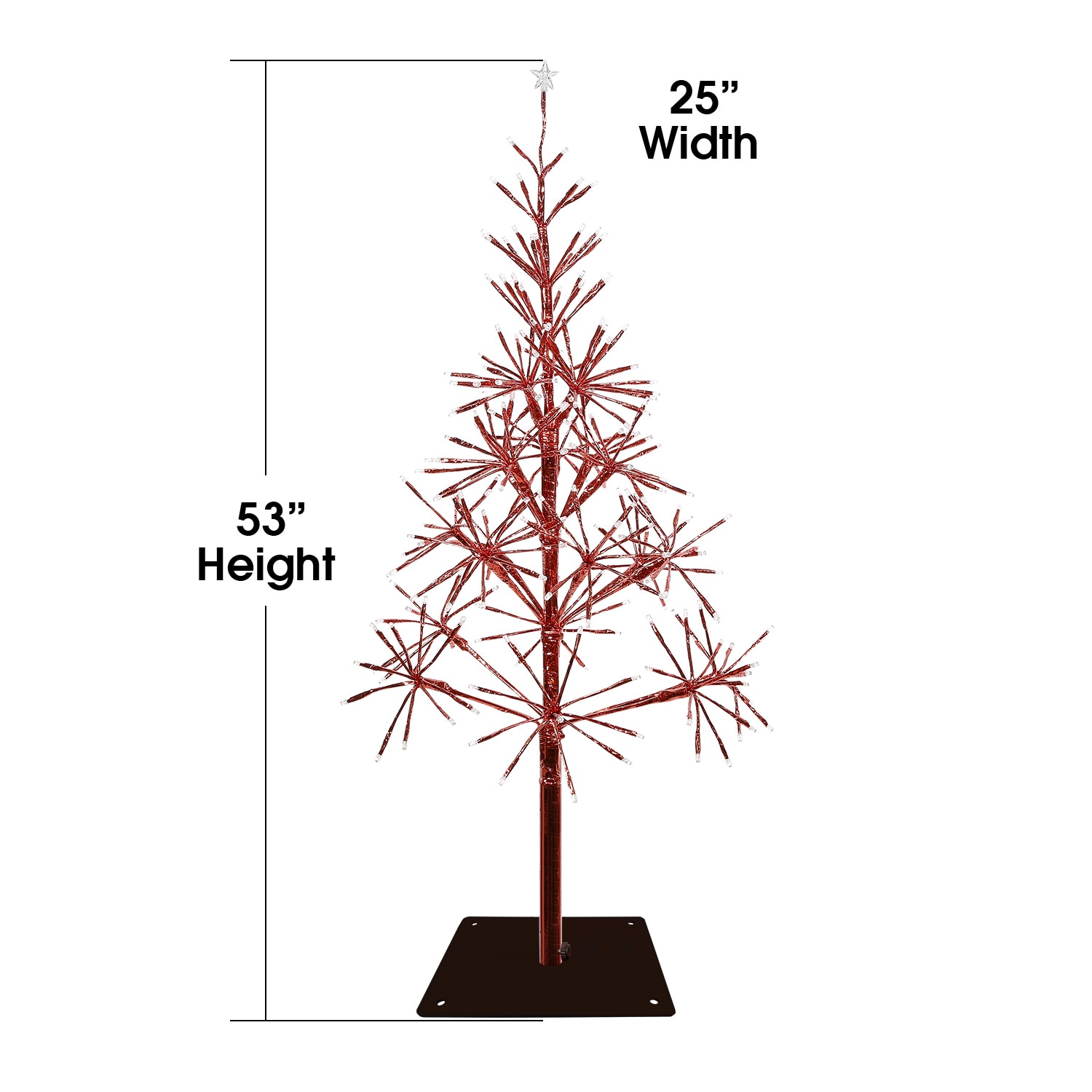 Alpine Corporation CRD111S-RD Artificial-Christmas-Trees - View #3