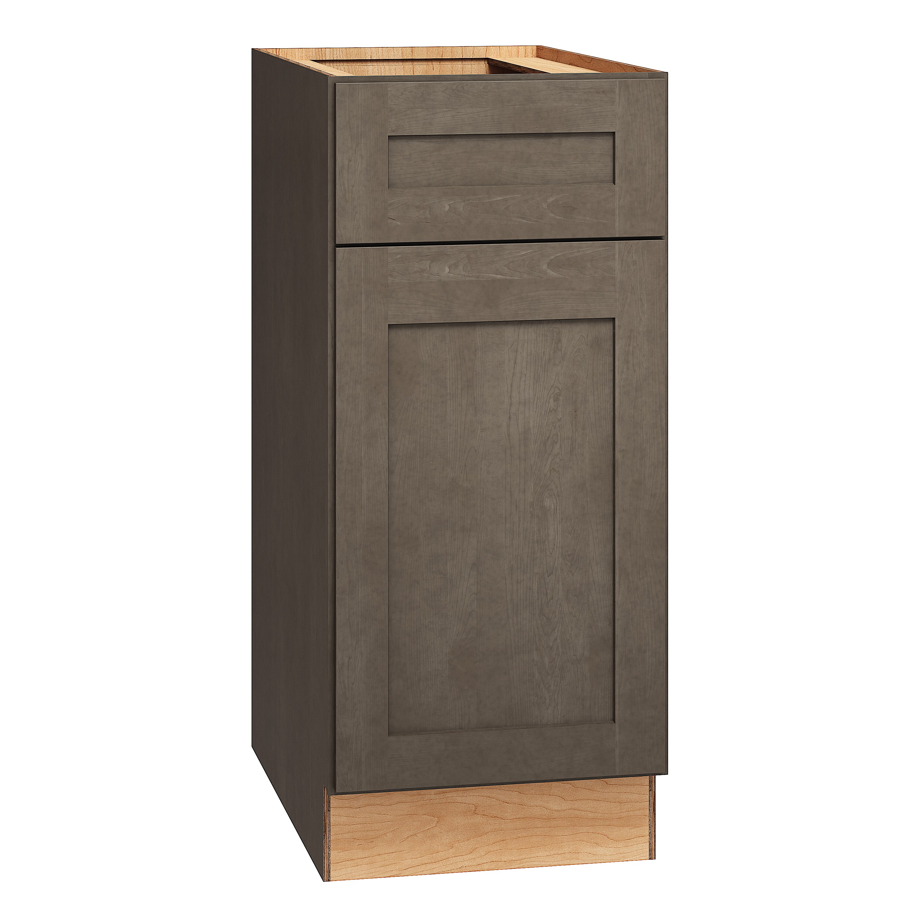 RELIABILT 334 B15R Pinnacle 15-in W x 34.5-in H x 24-in D Stain Base Fully assembled Plywood Cabinet Recessed Panel Shaker