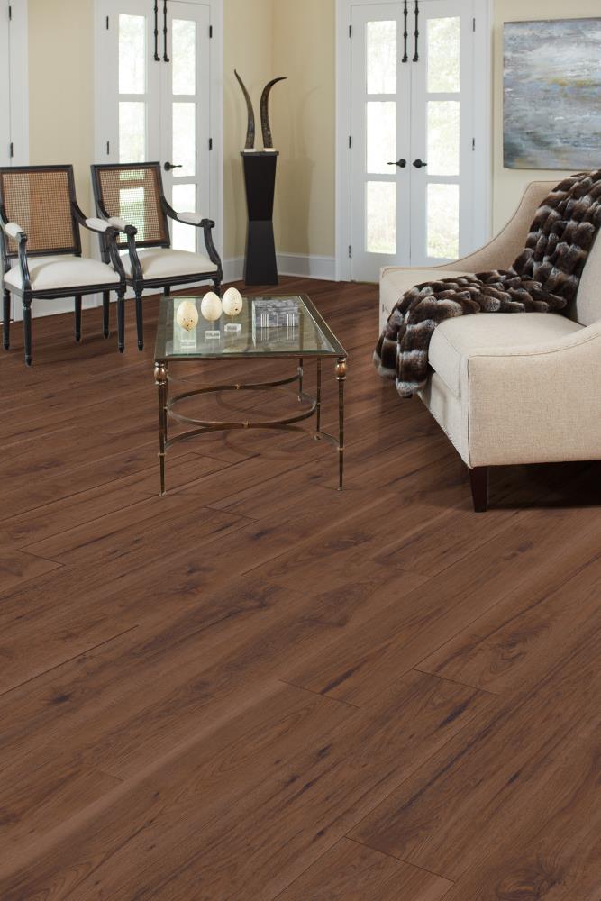 American Heritage Rhinebeck Hickory Embossed Wood Plank Laminate Flooring Sample