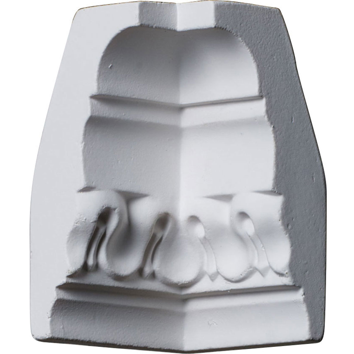 Ekena Millwork MIC01X03BE Raynor 1-1/2-in x 3-1/8-in Interior Primed Polyurethane Traditional 205353 Inside corner Crown Moulding Block