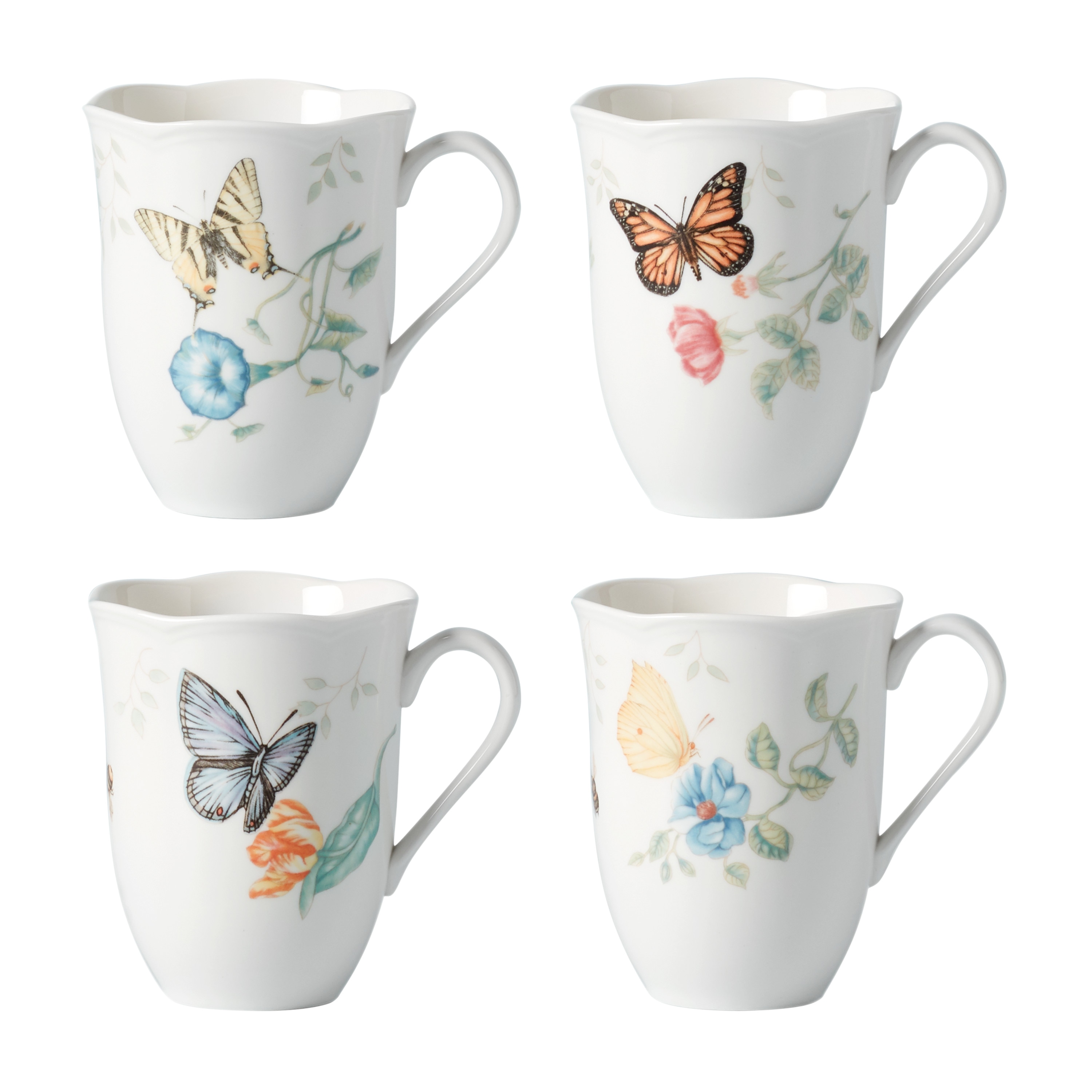 LENOX 891271 4 -Piece Butterfly Meadow Porcelain Dinnerware
