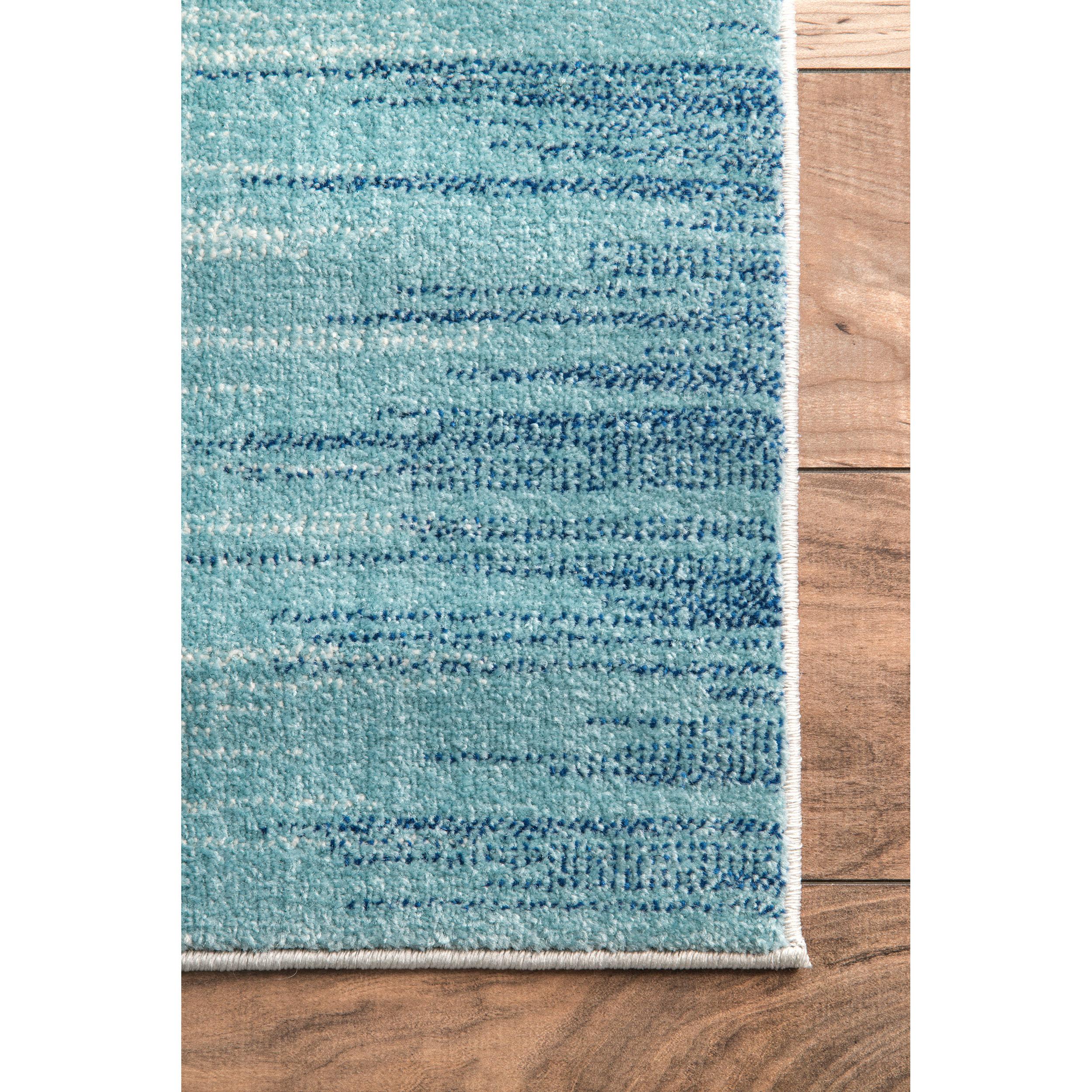 NuLOOM 8 X 10 Blue Indoor Geometric Area Rug In The Rugs Department At ...