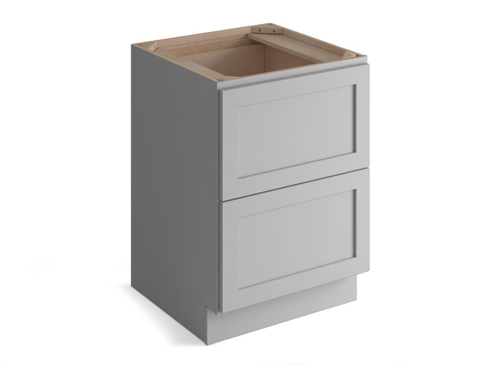 Valleywood Cabinetry 36 In W X 34 5 In H X 24 In D Proper Gray Birch Drawer Base Ready To