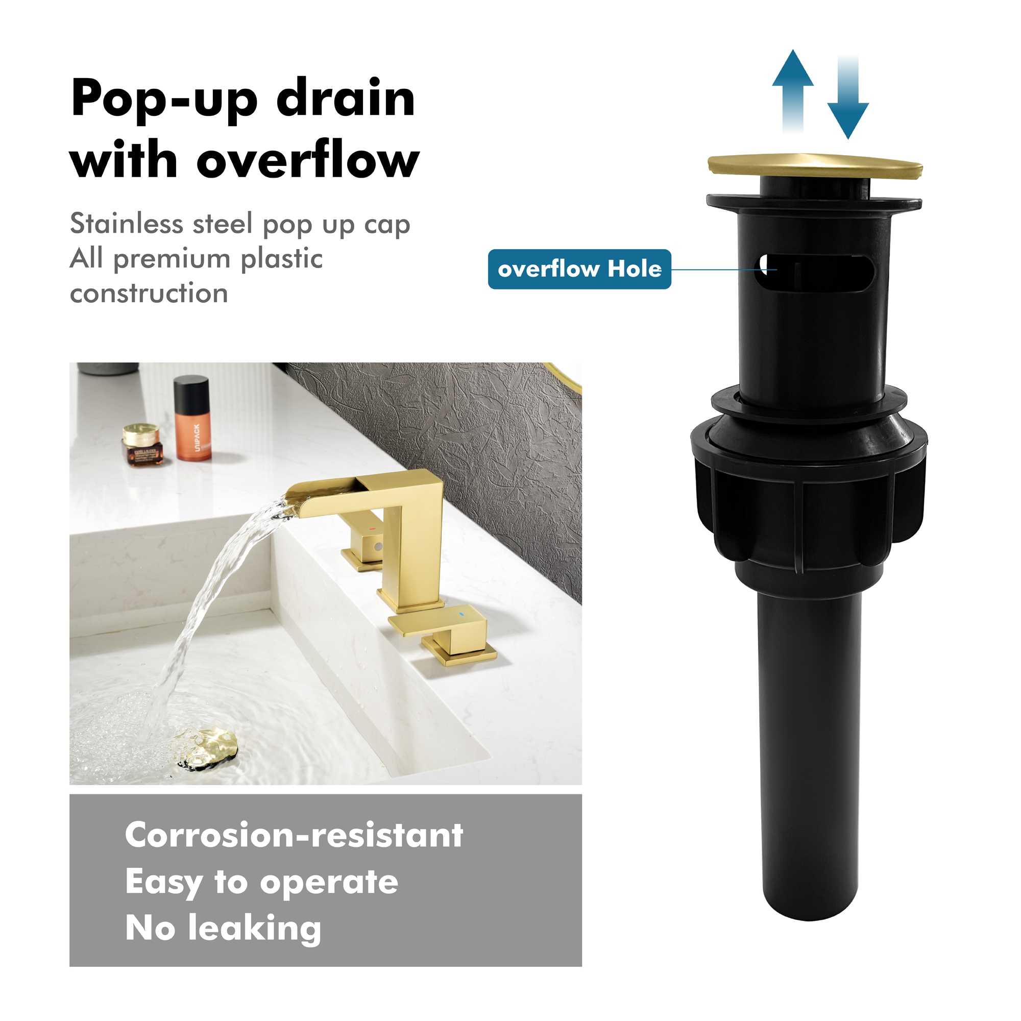 WELLFOR WF-B3371-BG Lavatory-Faucets - View #8