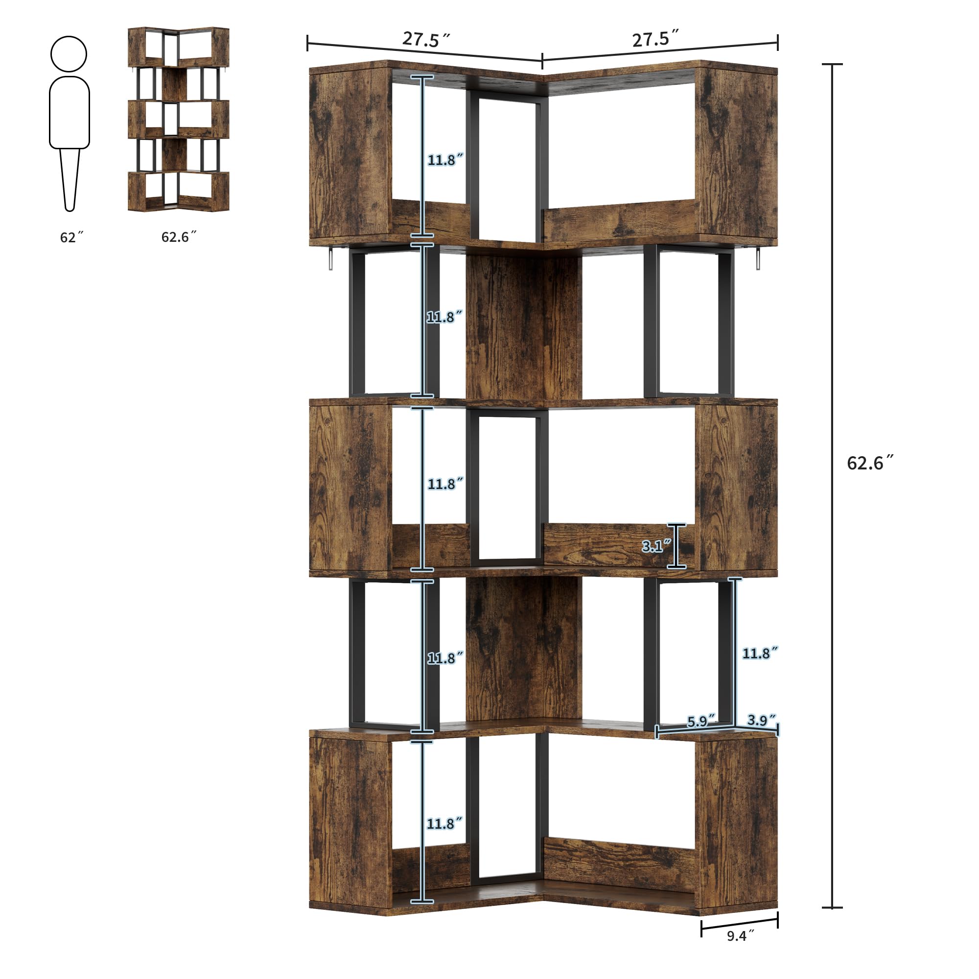 DEXSO ENCOREPHKBA18832 bookcases - View #2