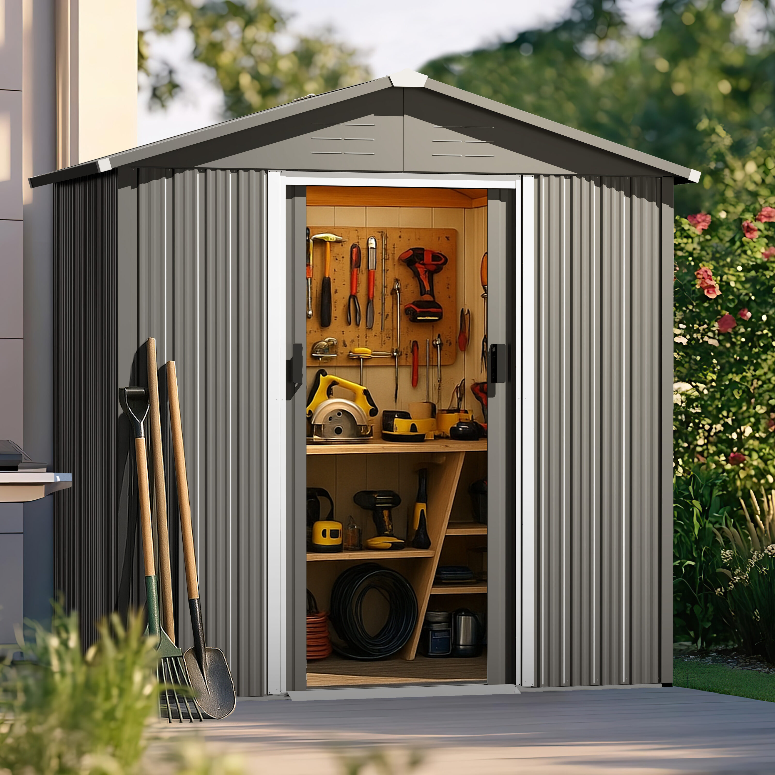 Nuu Garden GS001-01 Metal-Storage-Buildings-Sheds - View #11
