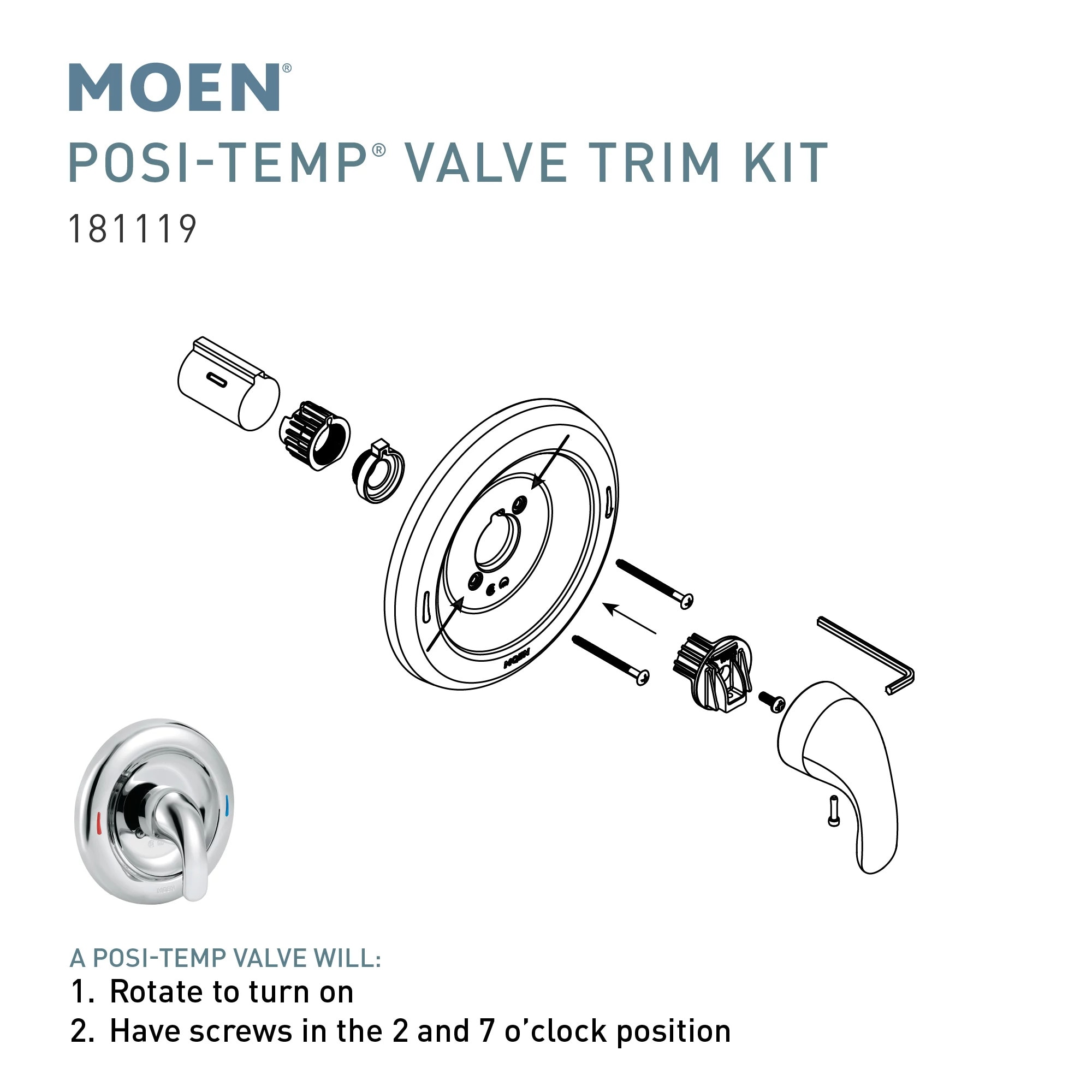Moen 181119 Shower-Handles - View #4