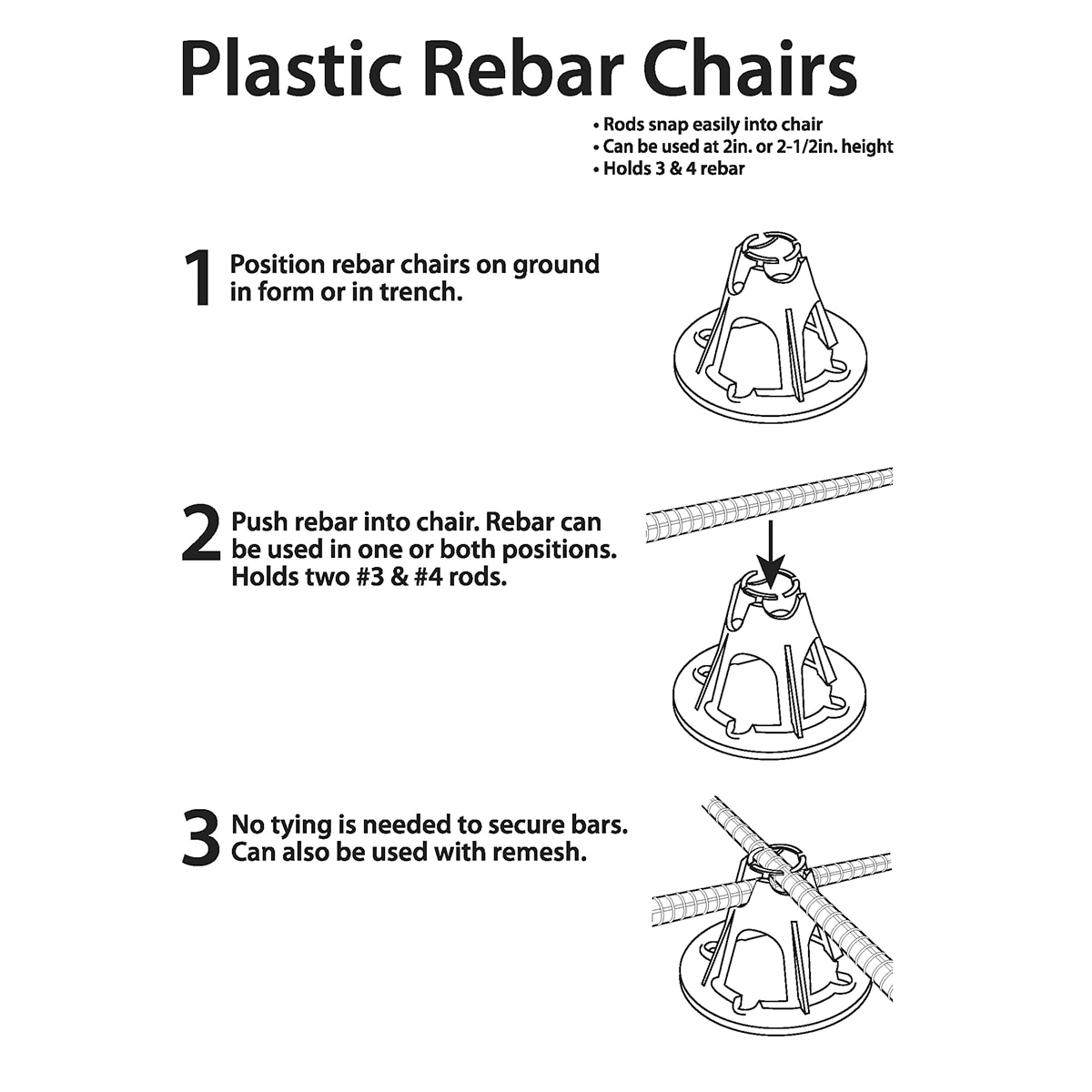 PROWORX 832012-100 Rebar-Chairs - View #5