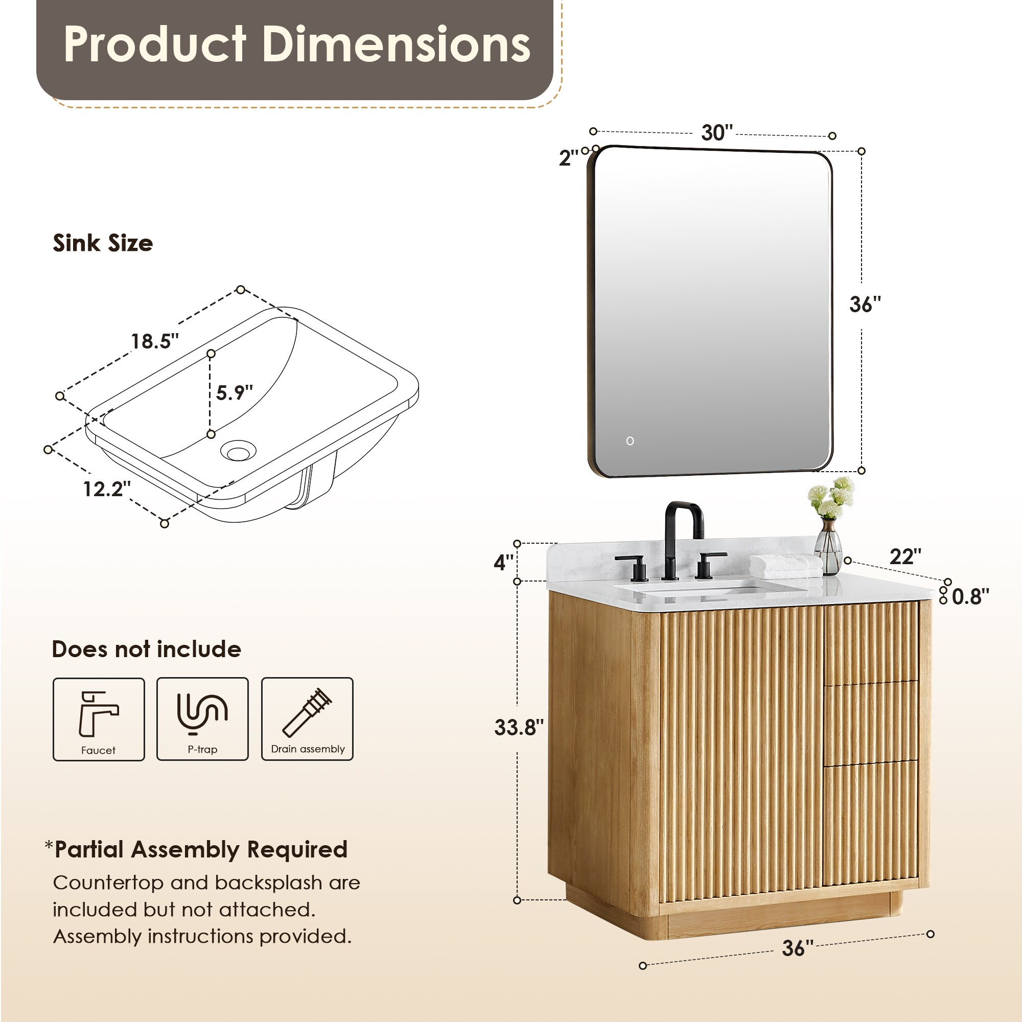 Altair 580036-WL-GW Bath-Vanity-Combo - View #14
