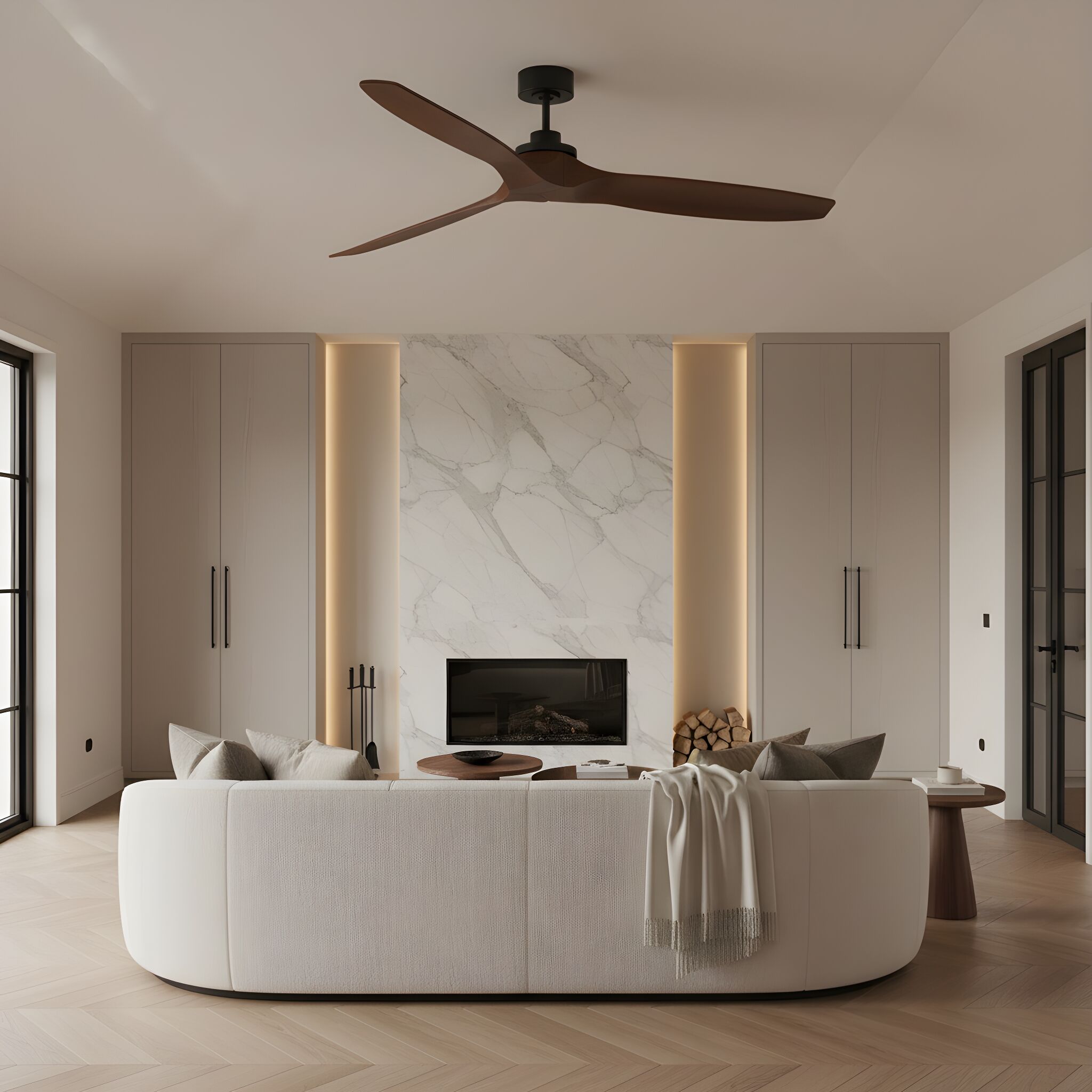 Generation Lighting 3CLNSM70MBKDW Ceiling-Fans - View #2