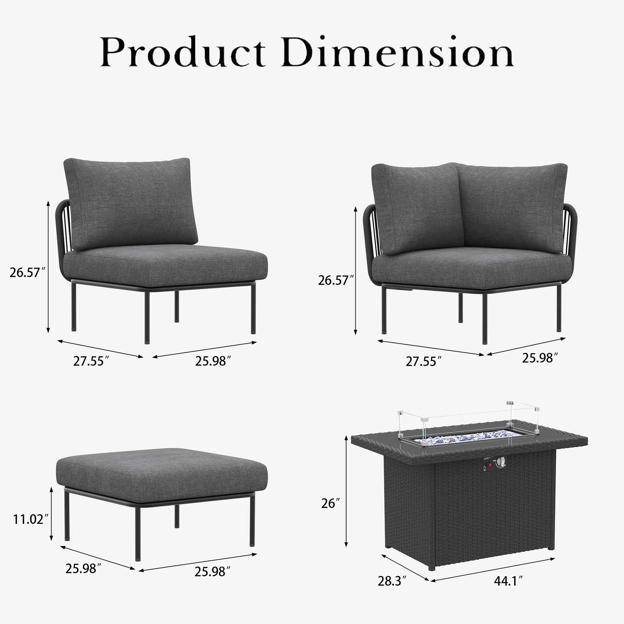 LayinSun SZ7001-FP9P3-02 Patio-Conversation-Sets - View #7