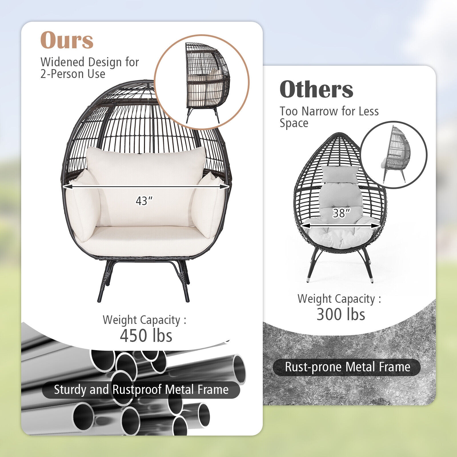 Forclover HYFC-0715+ Patio-Chairs - View #4