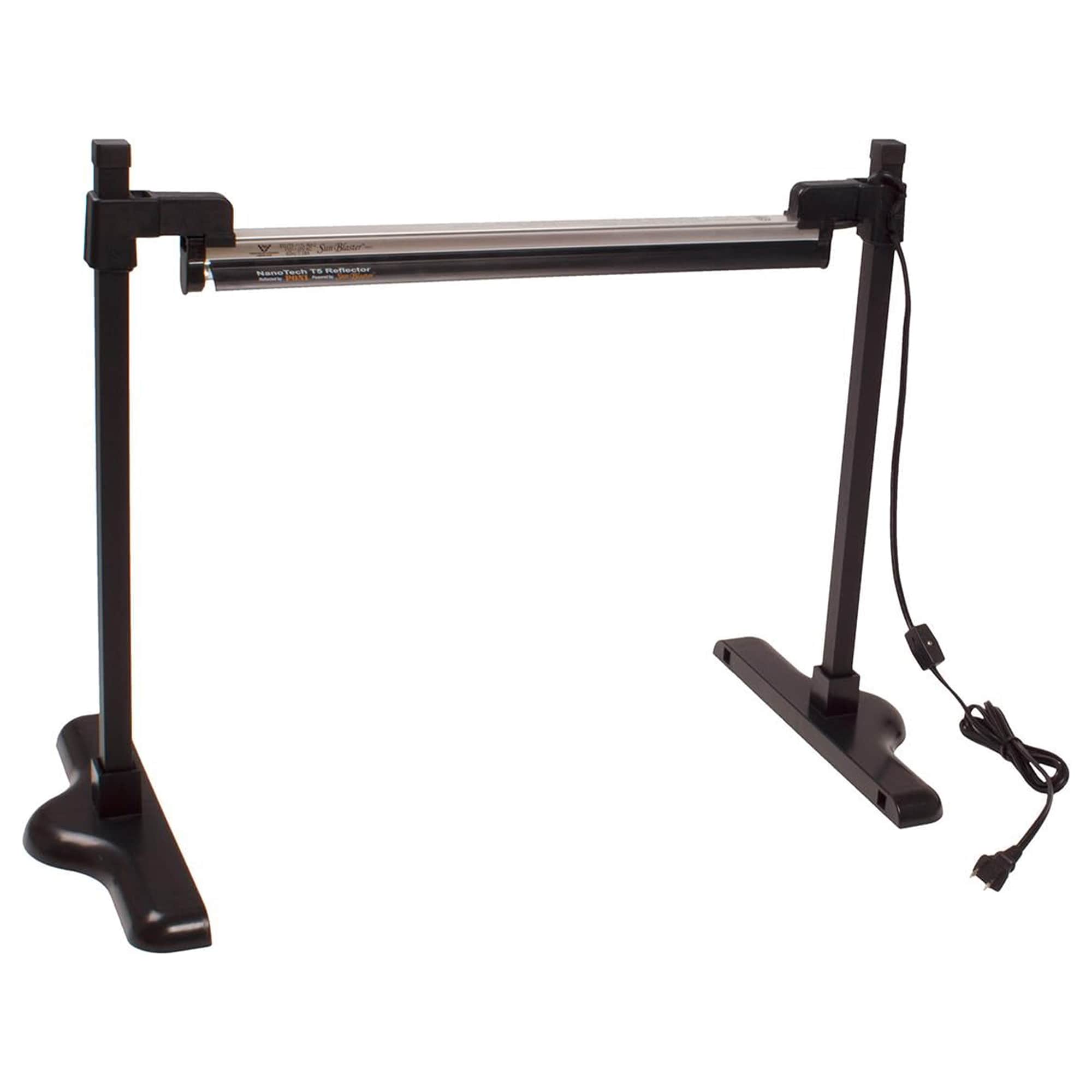 SunBlaster 177684 Universal Aluminum Adjustable T5 Light Strip Stand with Growing Tray