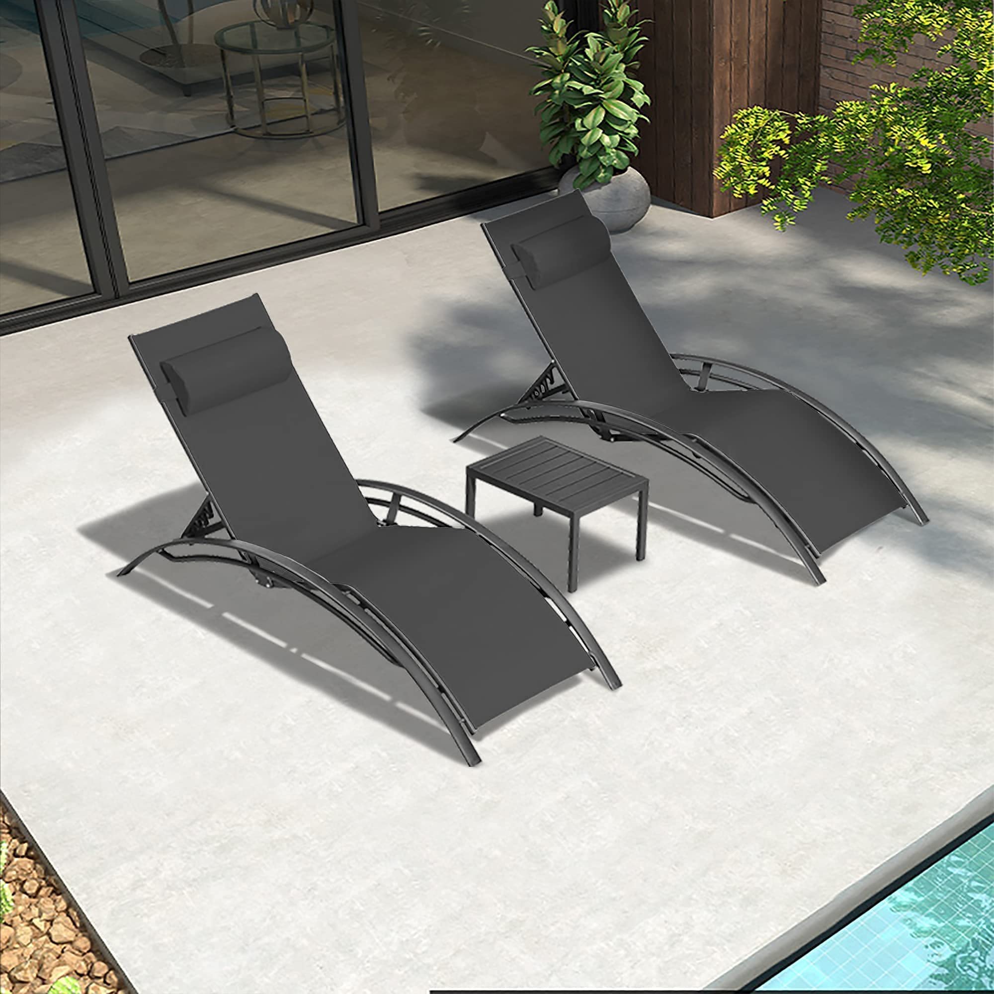 PURPLE LEAF LSMCLS01-BK Patio-Chairs - View #3