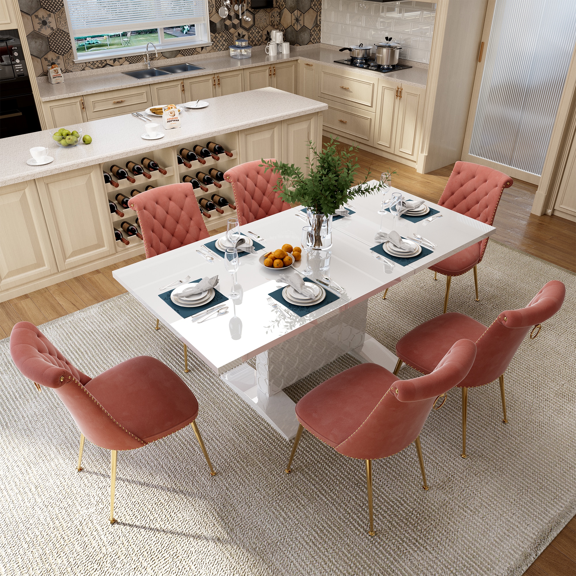 Clihome CL-ST1WH703CBN Dining-Sets - View #3