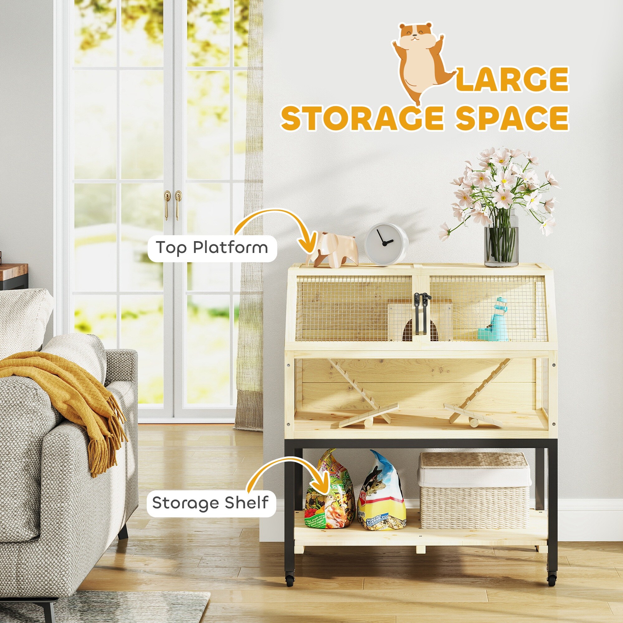 PawHut D51-443V00ND Dog-Houses - View #6