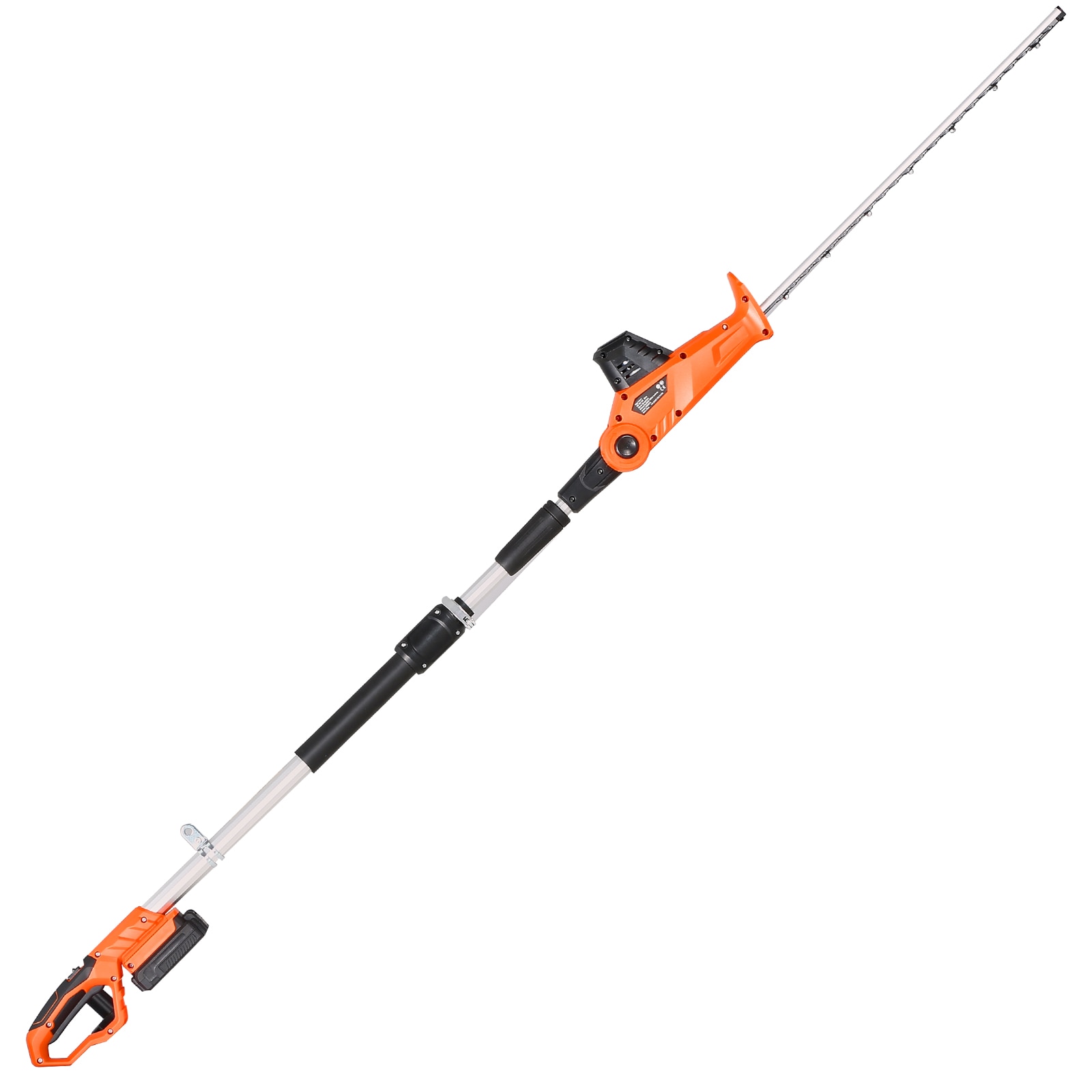 VEVOR - Electric Hedge Trimmer 1200 RPM 6.2 - 7.8 Ft Extendable Pole Hedge Trimmer for High Branc...