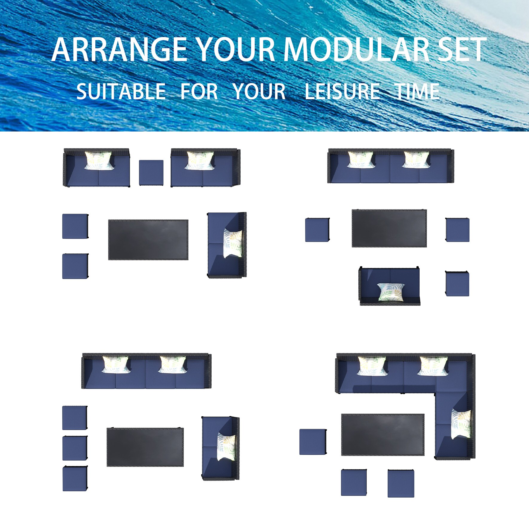 Homy Casa SSPF BL Patio-Dining-Sets - View #5