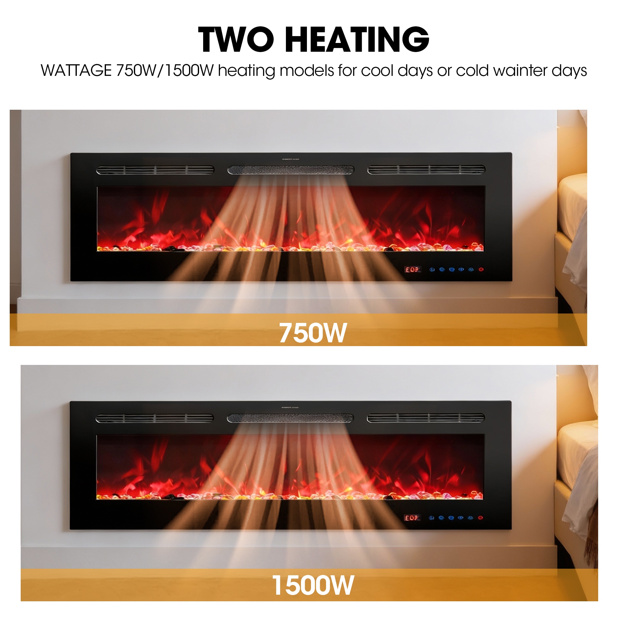 IHOMEadore MDEF72R Electric-Fireplaces - View #7