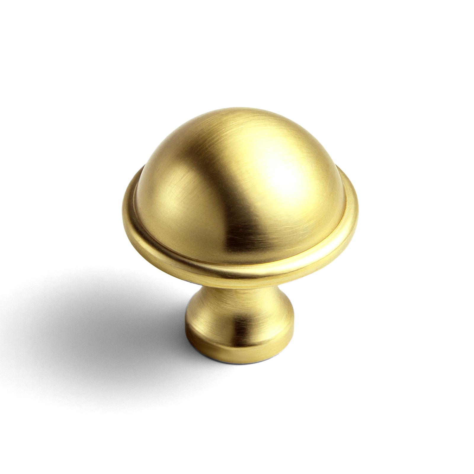 Miaokesen 1-1/5-in Brushed Gold Mushroom Modern Cabinet Knob 6 -Pack