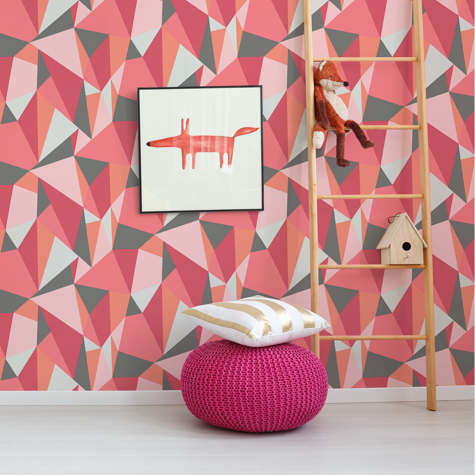 Brewster Sassy Pink Cheetah Print Pre-Pasted Wallpaper Roll at Menards®