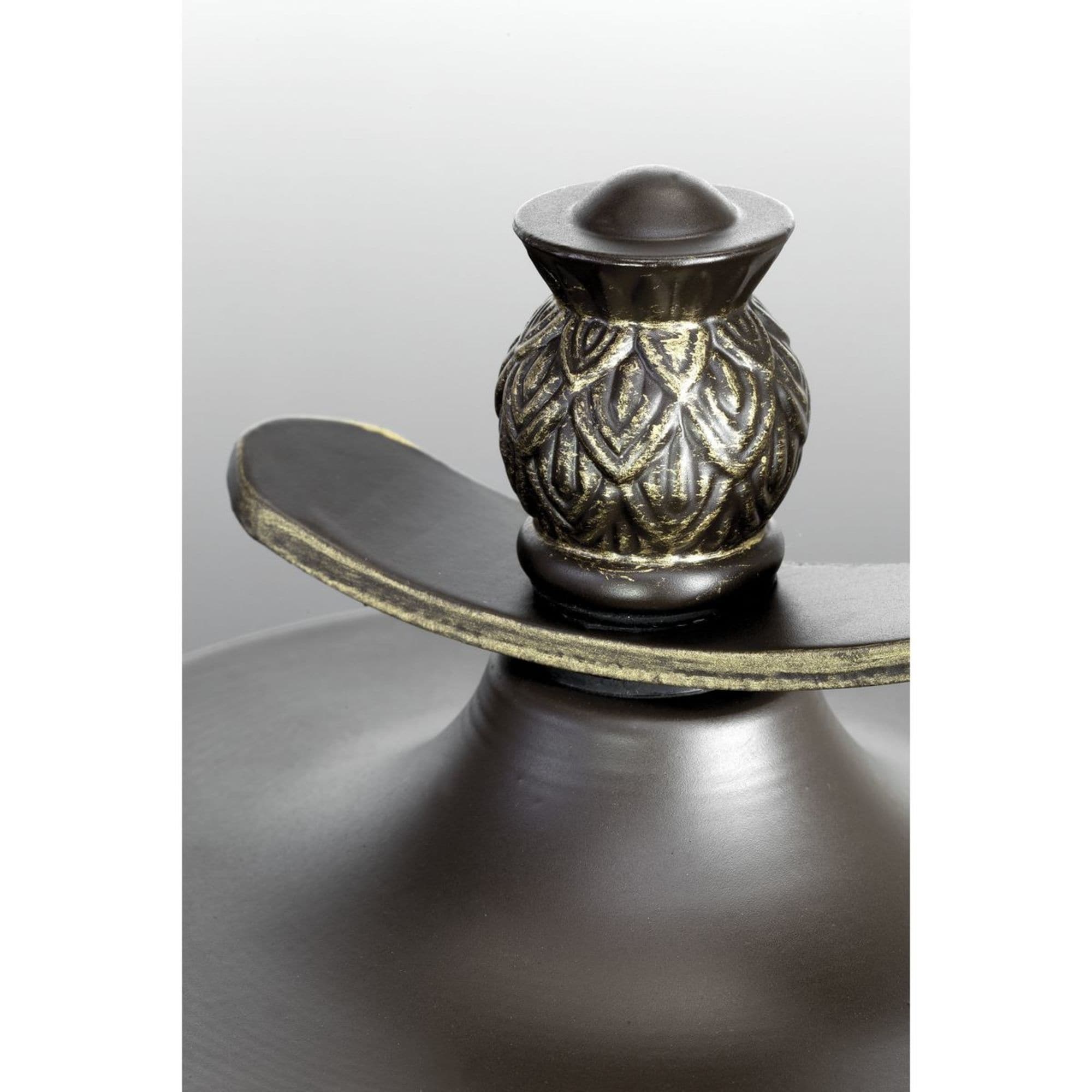 Antique Bronze Pineapple-Inspired Small Outdoor Wall Lantern