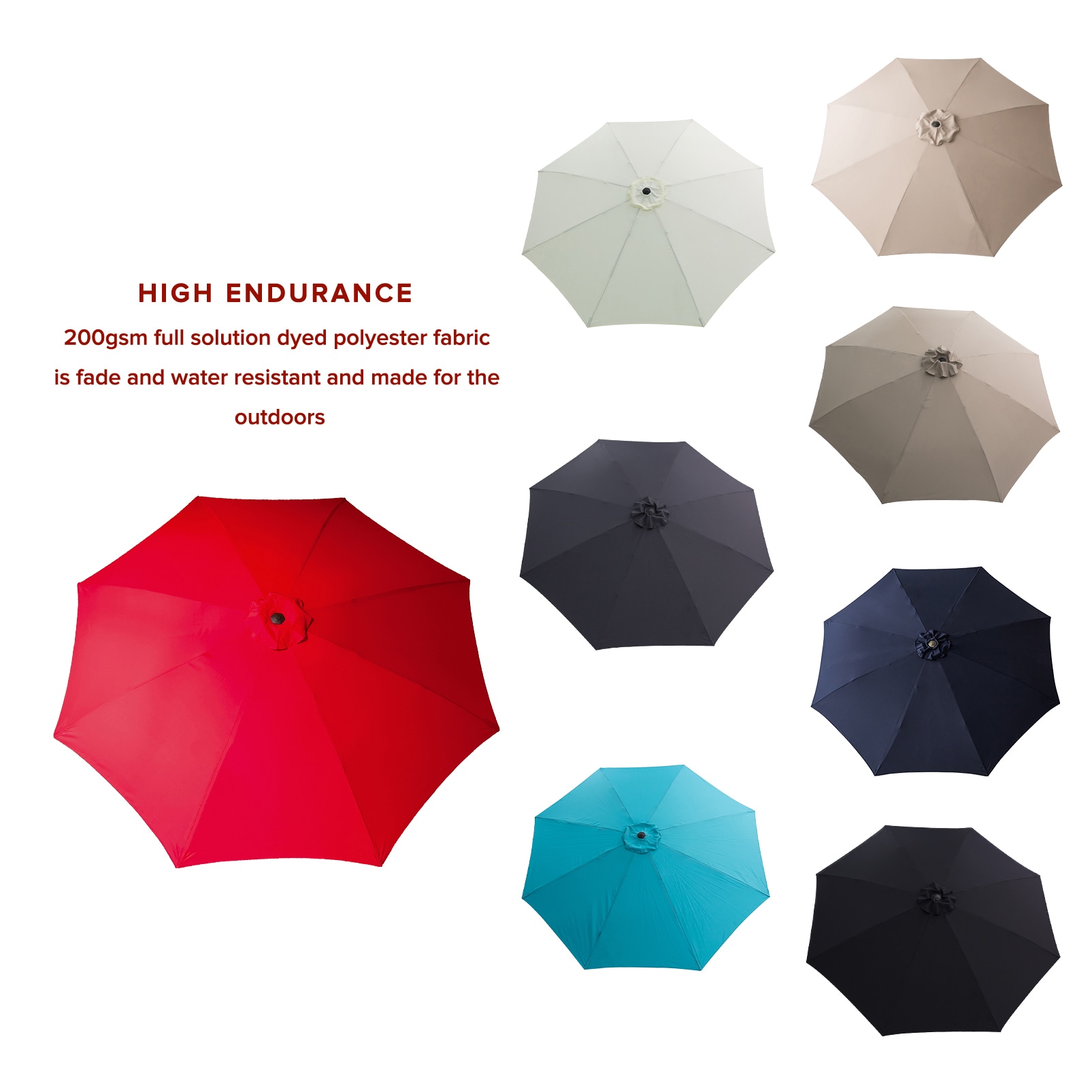 FLAME&SHADE FS11RED Umbrellas-2 - View #5