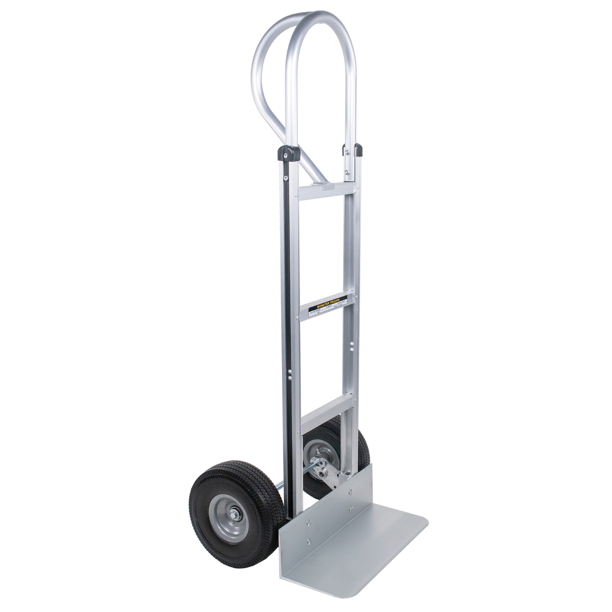 Monster Trucks MT20008S 660-lbs. Capacity 2 -Wheel Silver Aluminum Heavy duty hand truck