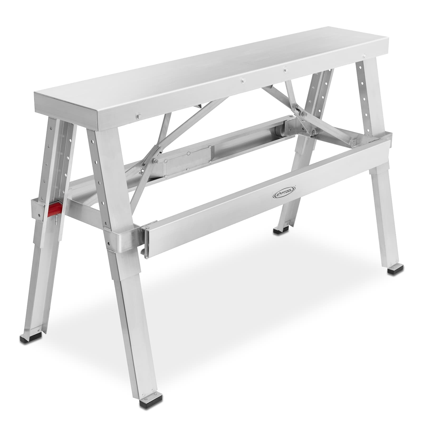 GypTool 18-in-30-in Adjustable Height Drywall Bench Sawhorse Step Ladder #DWALL-ACC-BENCH
