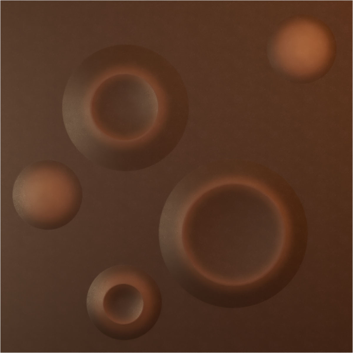 Ekena Millwork WP20X20CODRU-CASE-12 19-5/8-in x 19-5/8-in Embossed Universal Aged Metallic Rust PVC Wall Panel 12 -Pack