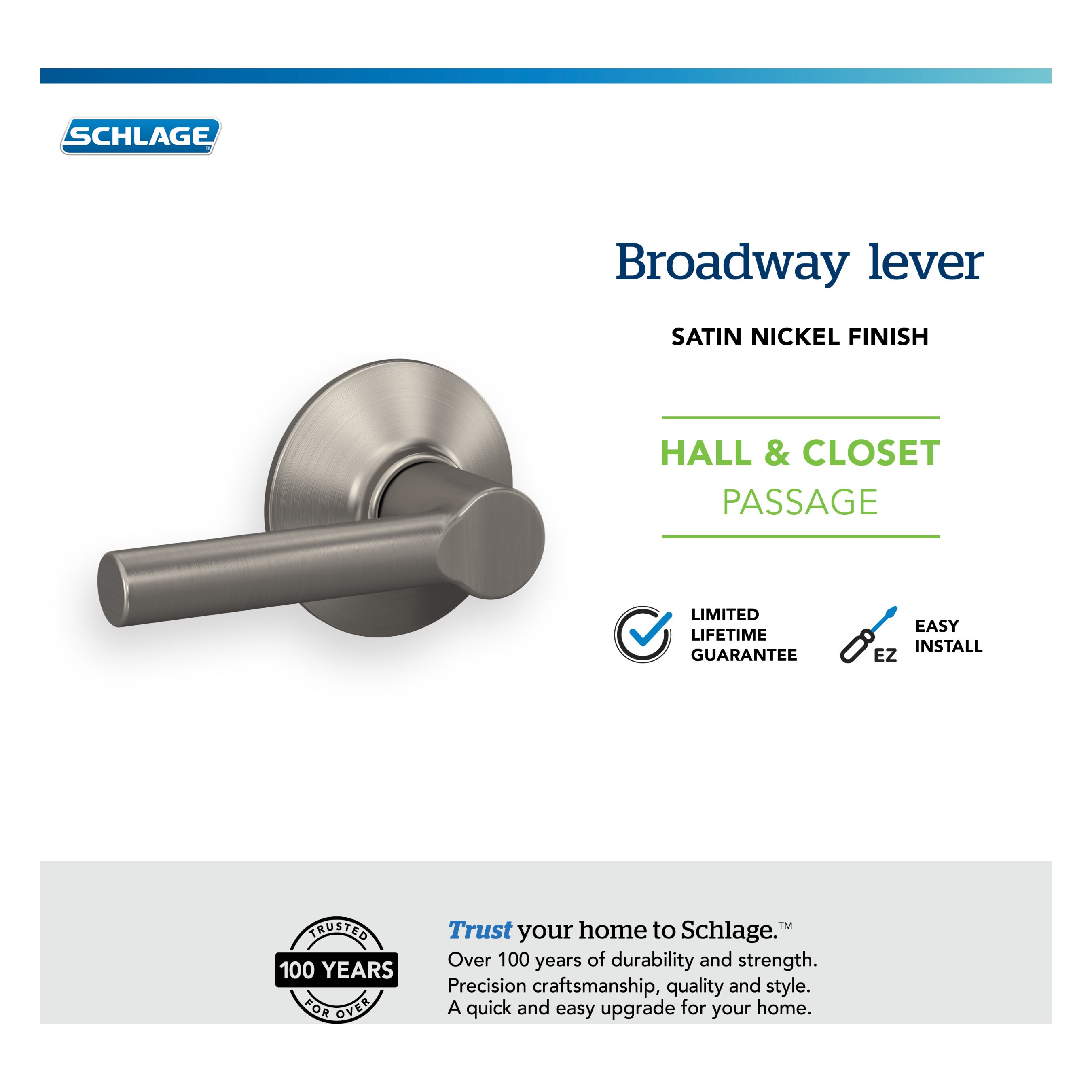 Schlage F10 BRW 619 Door-Handles - View #6
