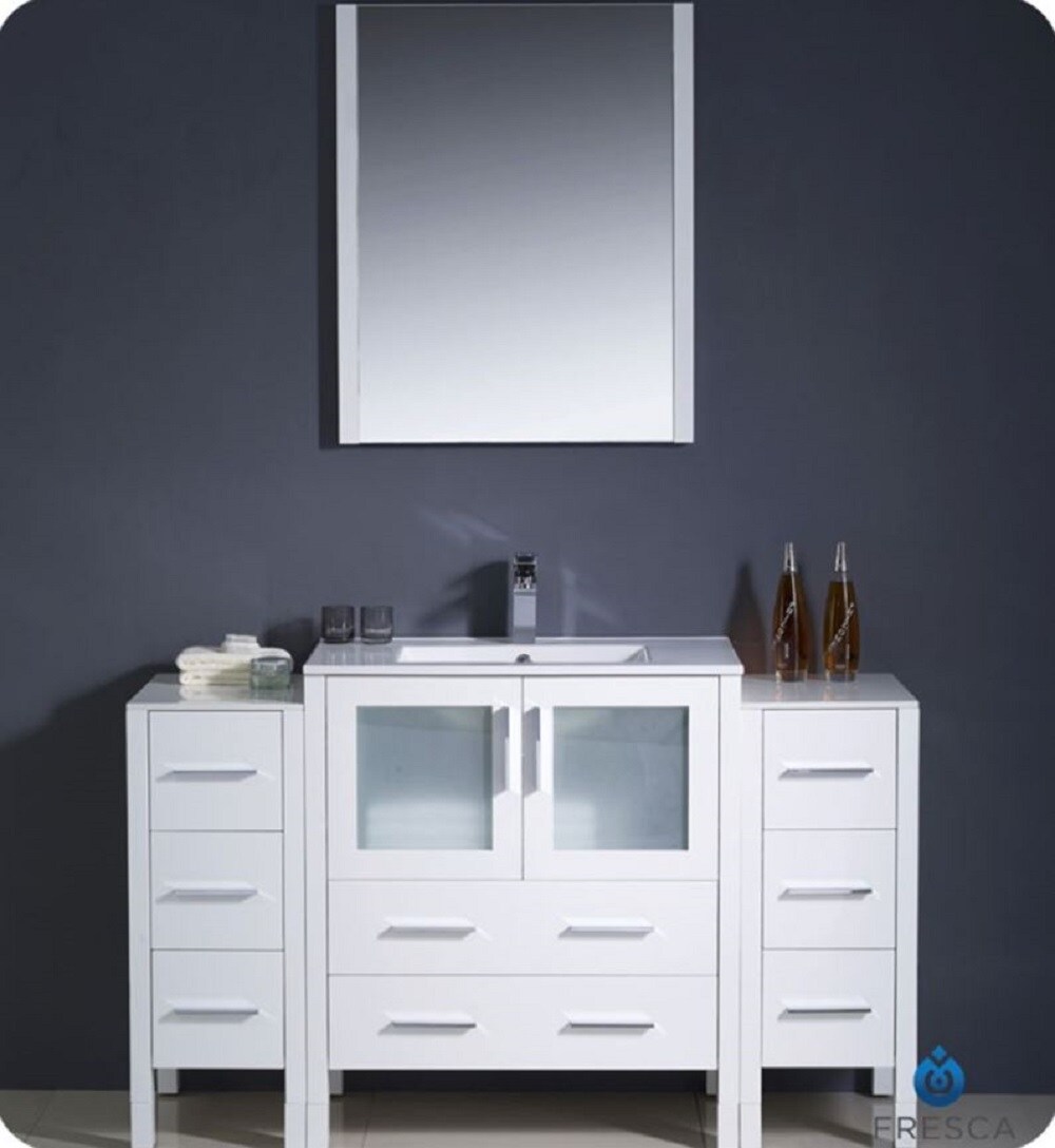 Fresca FVN62-123012WH-UNS Bath-Vanity-Combo - View #8