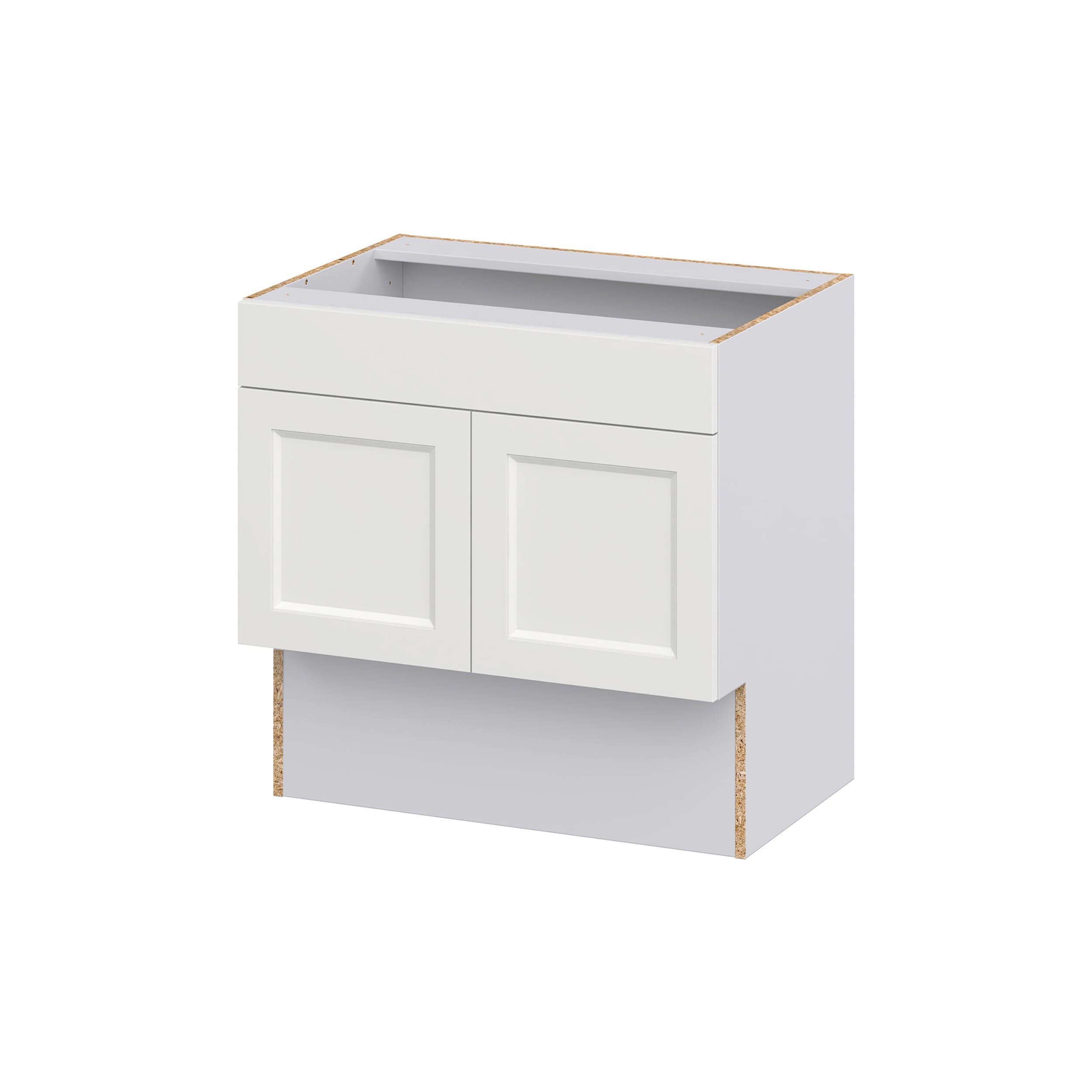 Hugo&Borg DSVS30ADA-RI Riviera 30-in W x 30-in H x 21-in D Bright White Sink Base Fully assembled Cabinet (Recessed Panel Shaker)