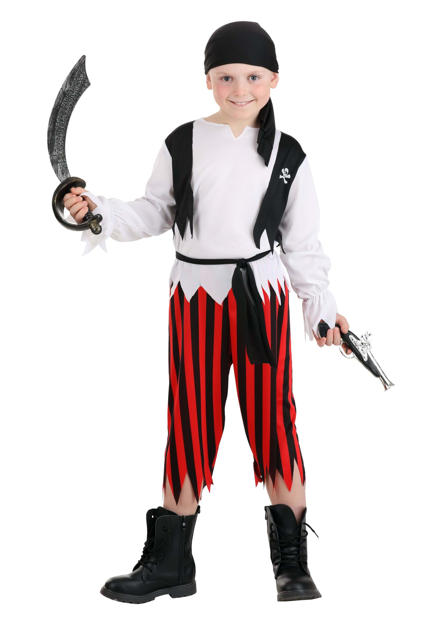 HalloweenCostumes.com FUN4630CH-S FUN Costumes Classic Pirate Kid's Costume Small
